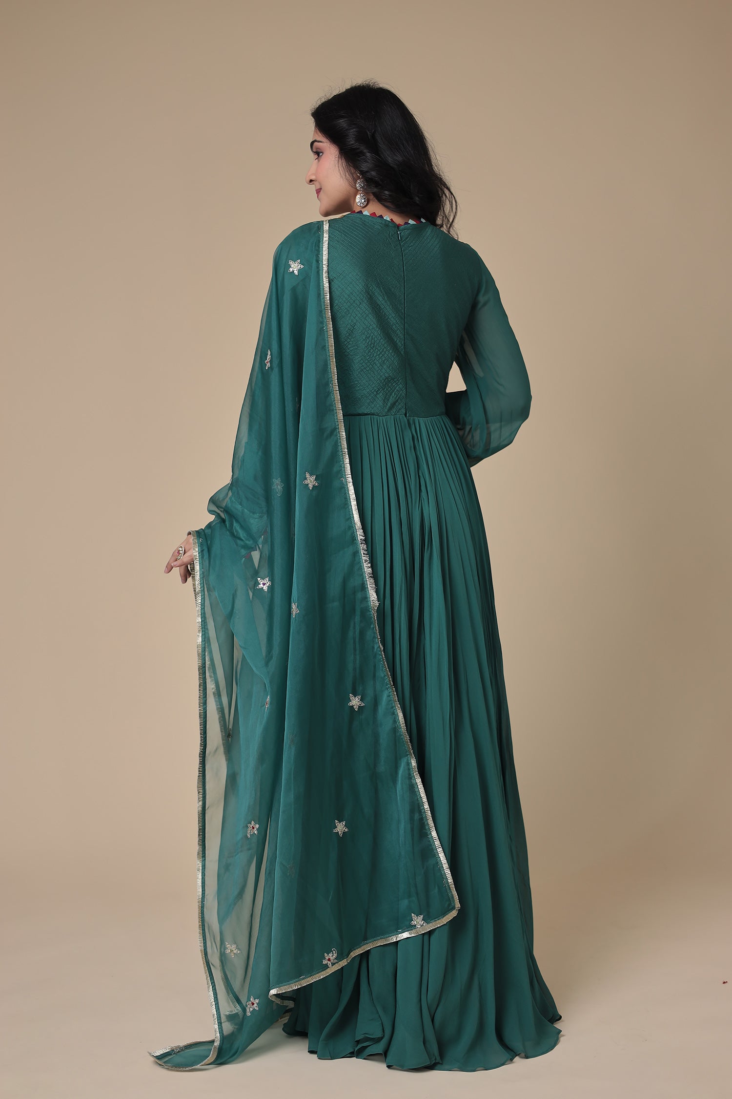 Anarkali Georgette with Embroidery