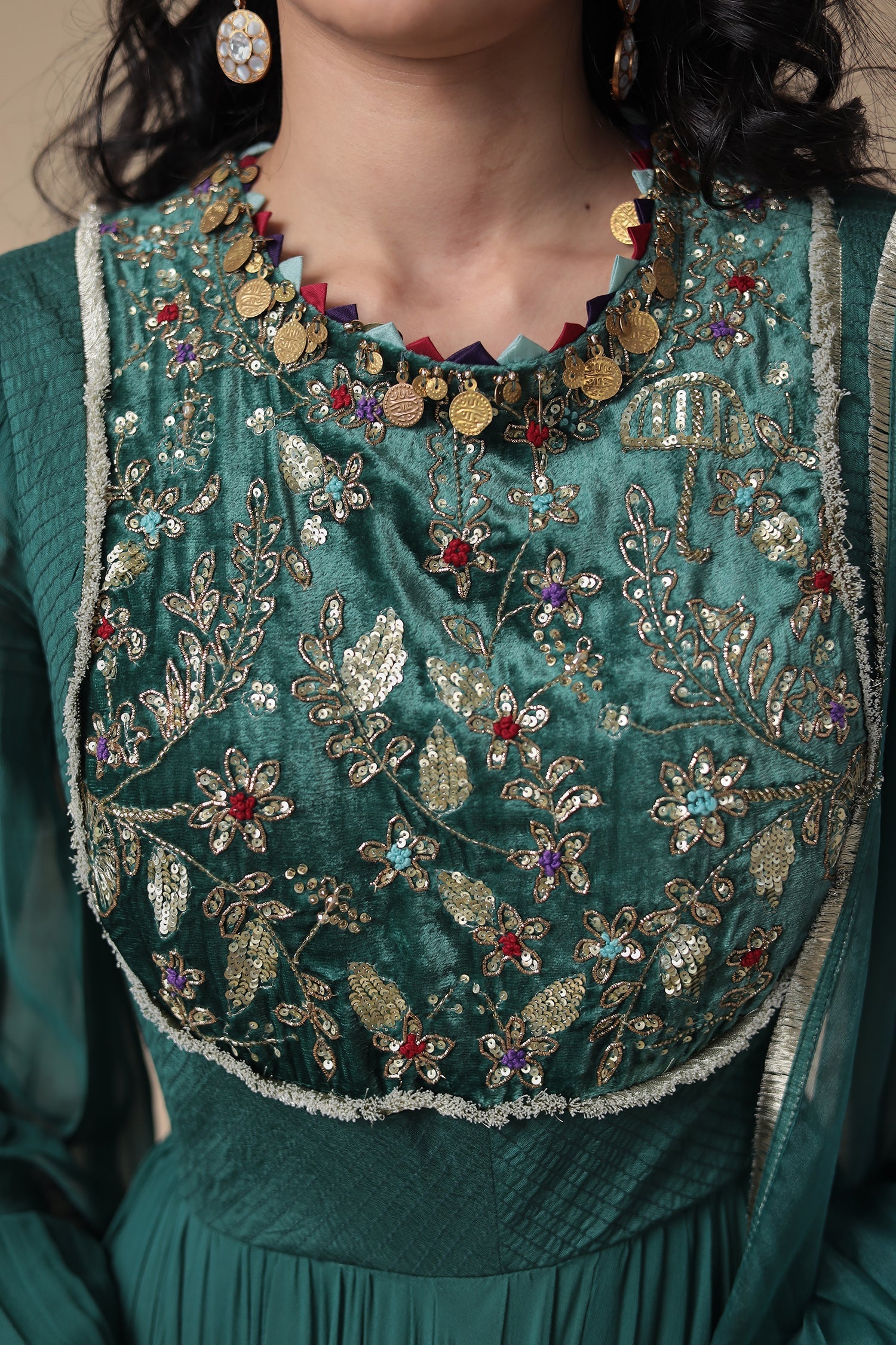 Anarkali Georgette with Embroidery