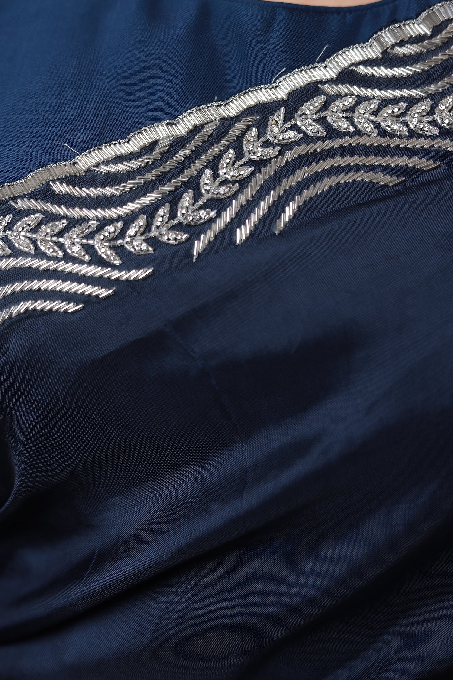 Silk Saree Embellished with Cutdana work