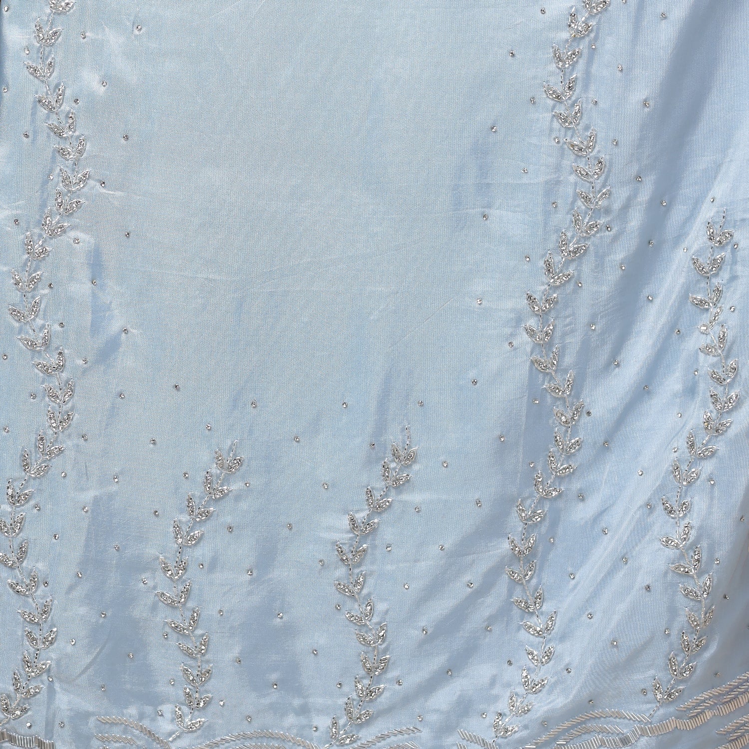 Silk Saree Embellished with Cutdana work