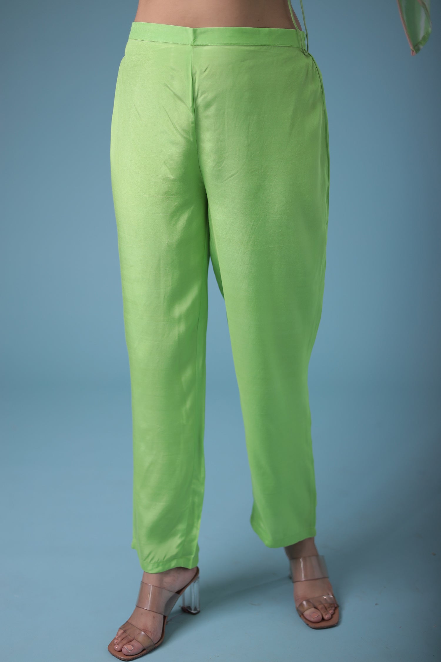 Embroidered Leheriya Anarkali Silk Suit with Gota Patti and Zardozi work