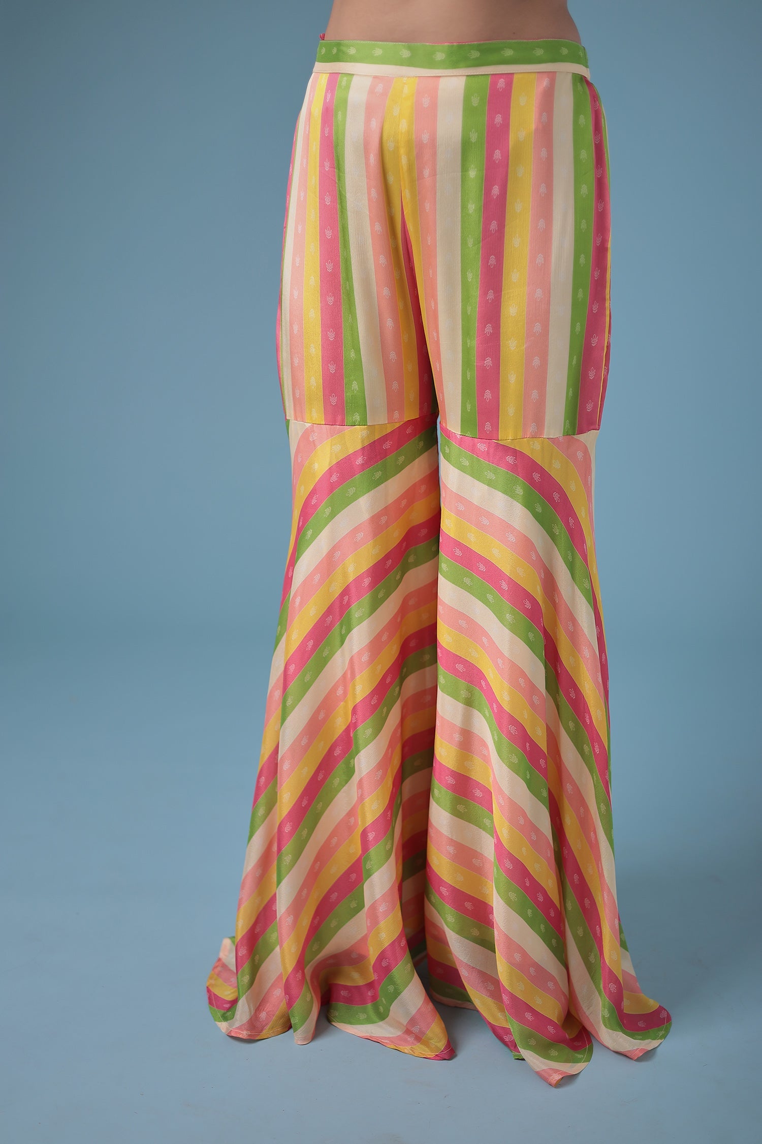 Leheriya Silk Indowestern Enhanced with Cutdana and Sequins work