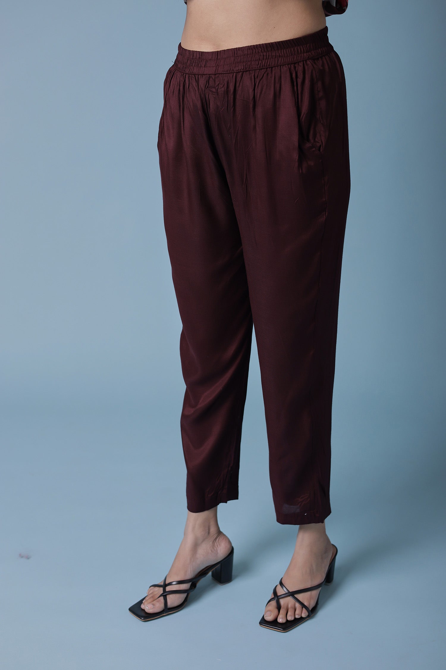 Printed Silk Blend Kurta Set with Embroidered work