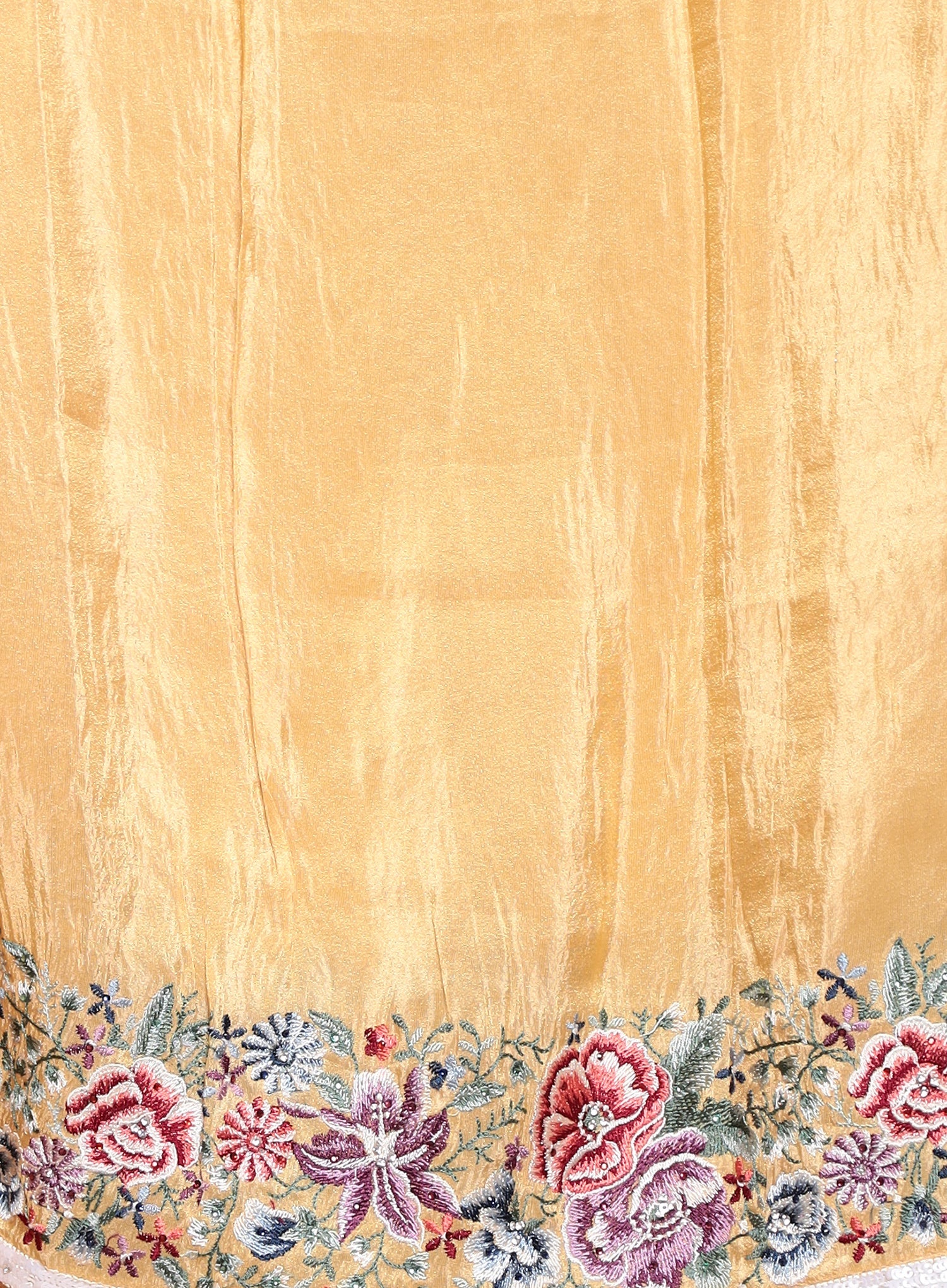 Silk Saree with Sequins, Thread work