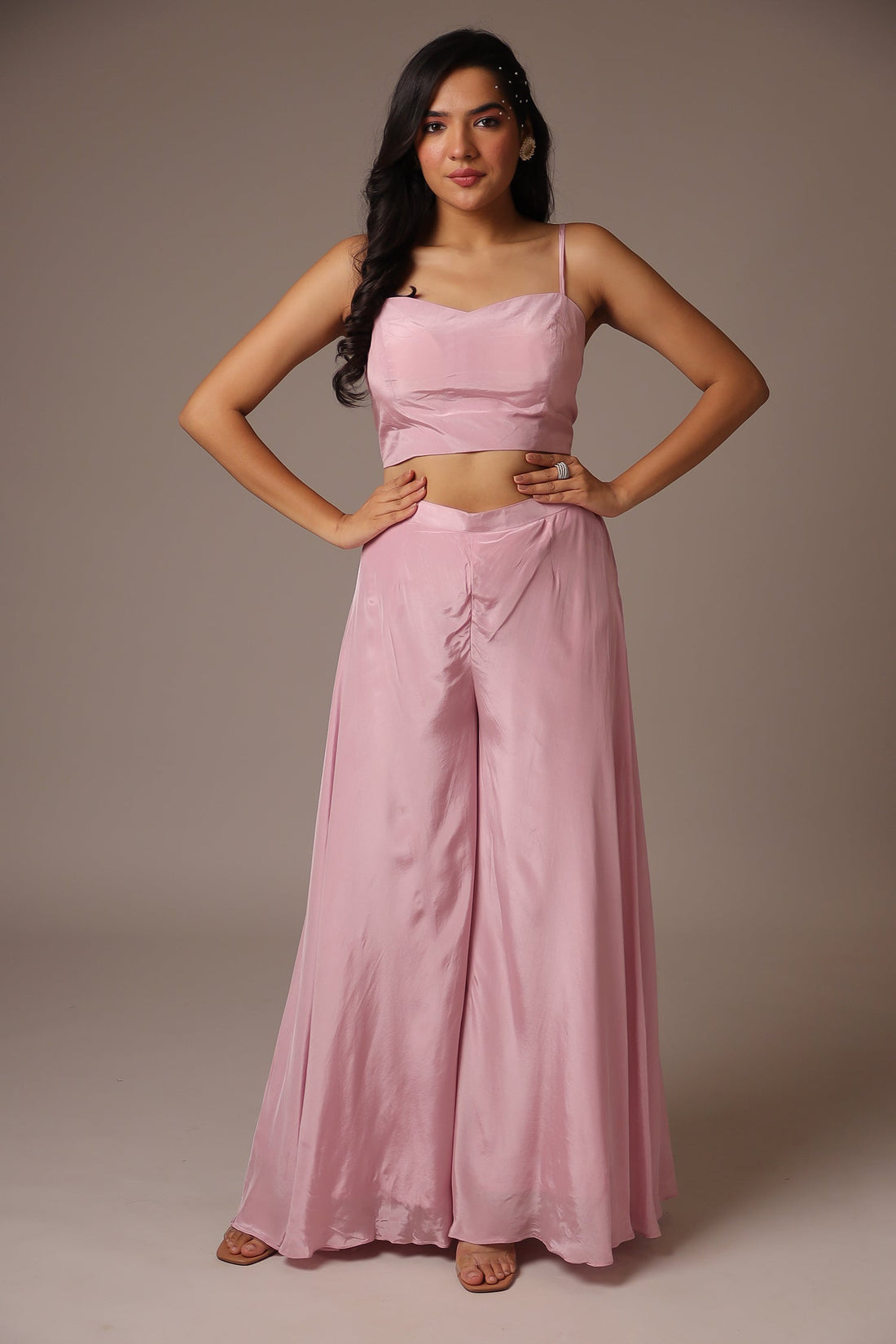 Exquisite Pearl Embroidered Silk Indowestern Jacket with Flared Sleeves