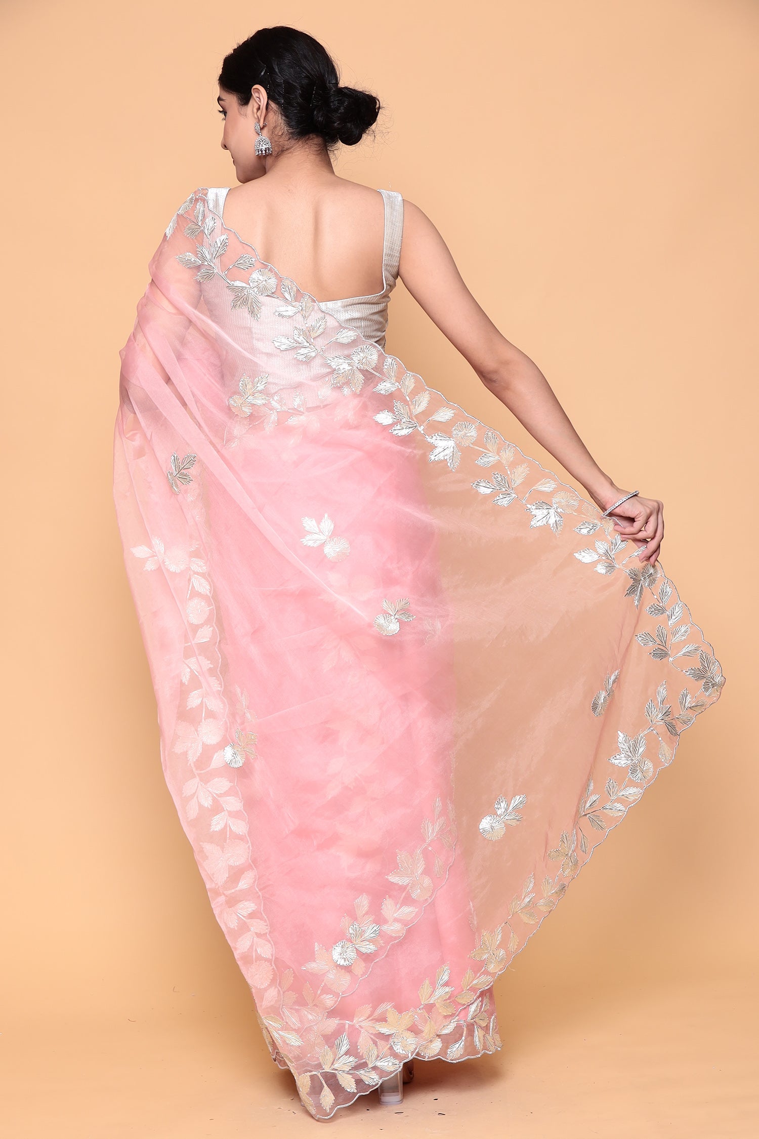 Organza Saree with Gota work