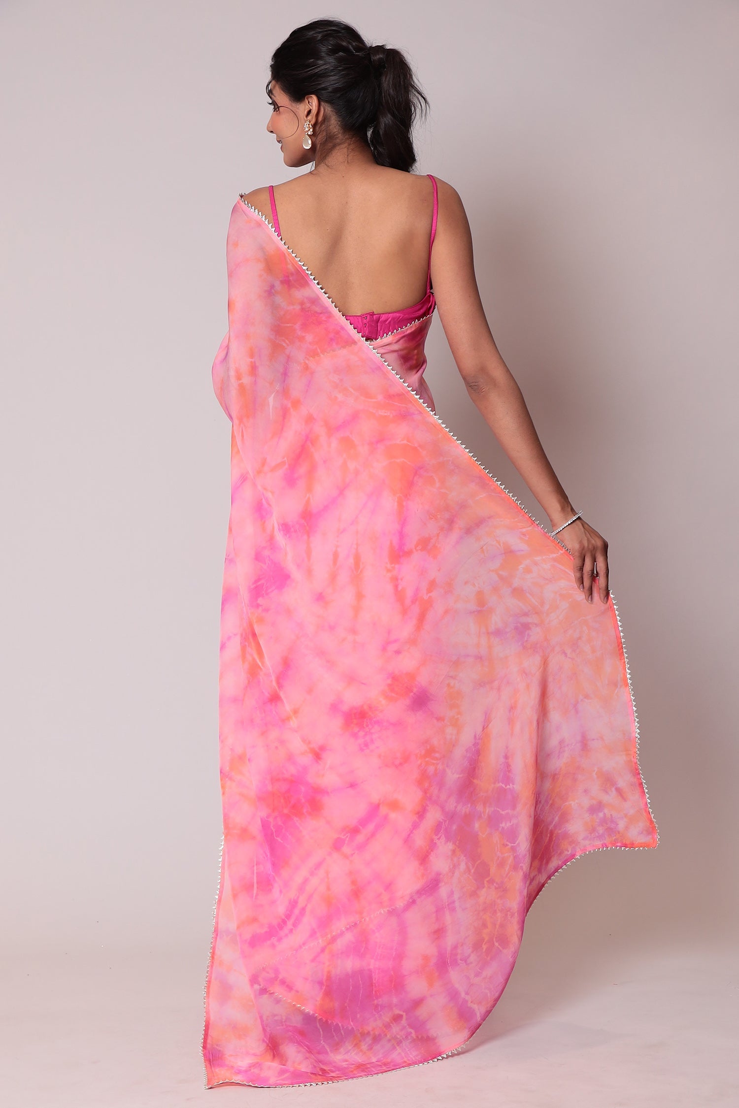 Tie & Dye Organza Saree