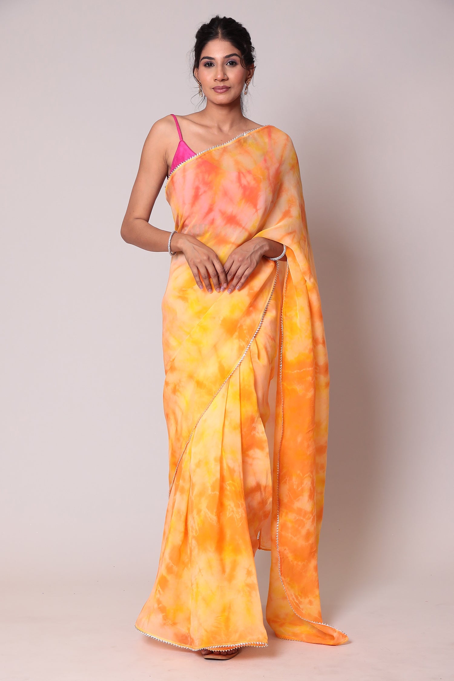 Tie & Dye Organza Saree