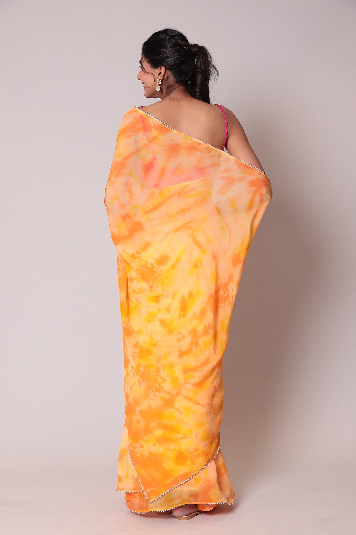 Tie & Dye Organza Saree