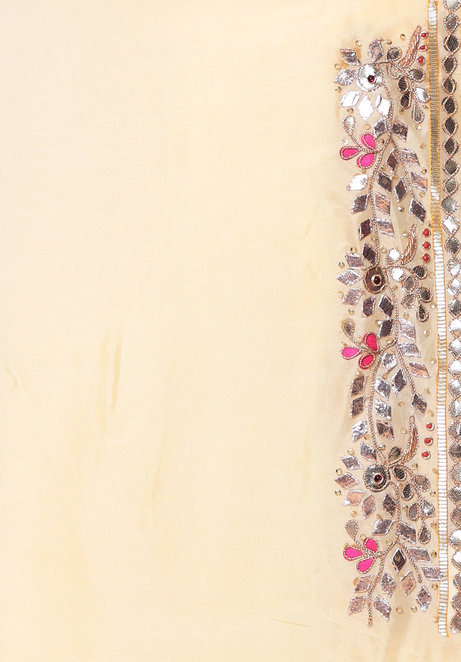 Georgette Saree with Gota Patti Border