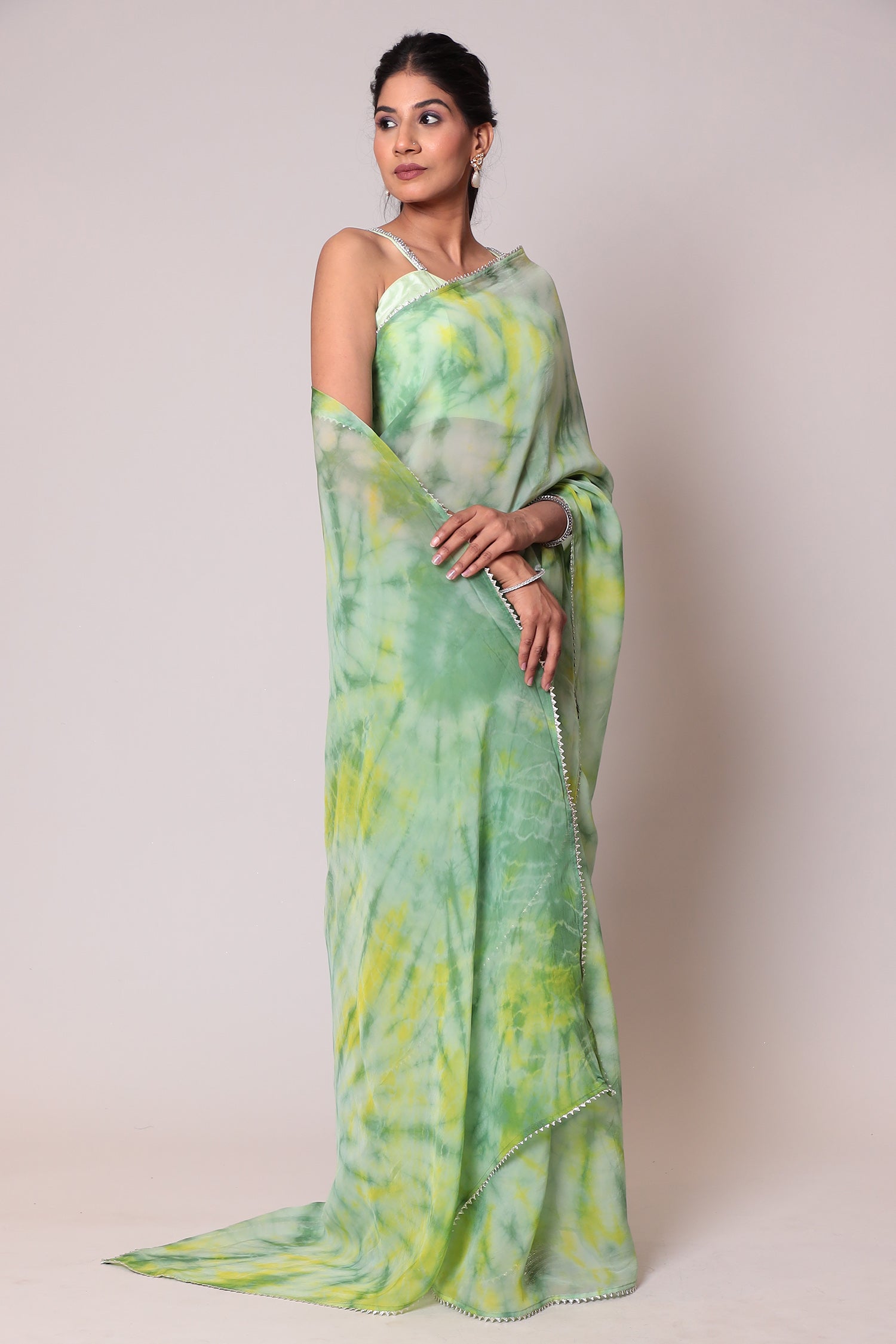 Tie & Dye Organza Saree