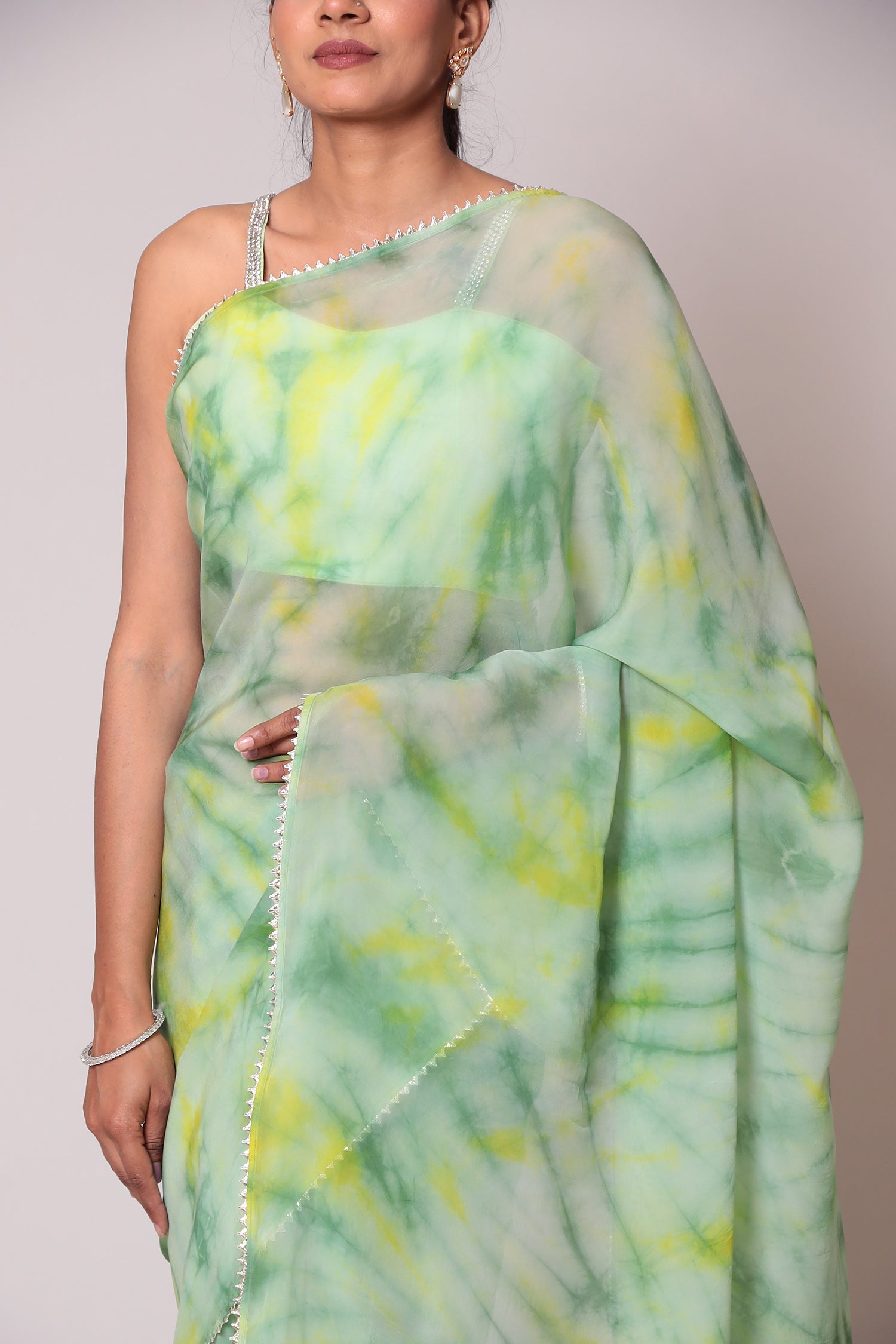Tie & Dye Organza Saree
