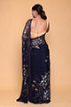 Foil print Chiffon Saree with Swarovski work.