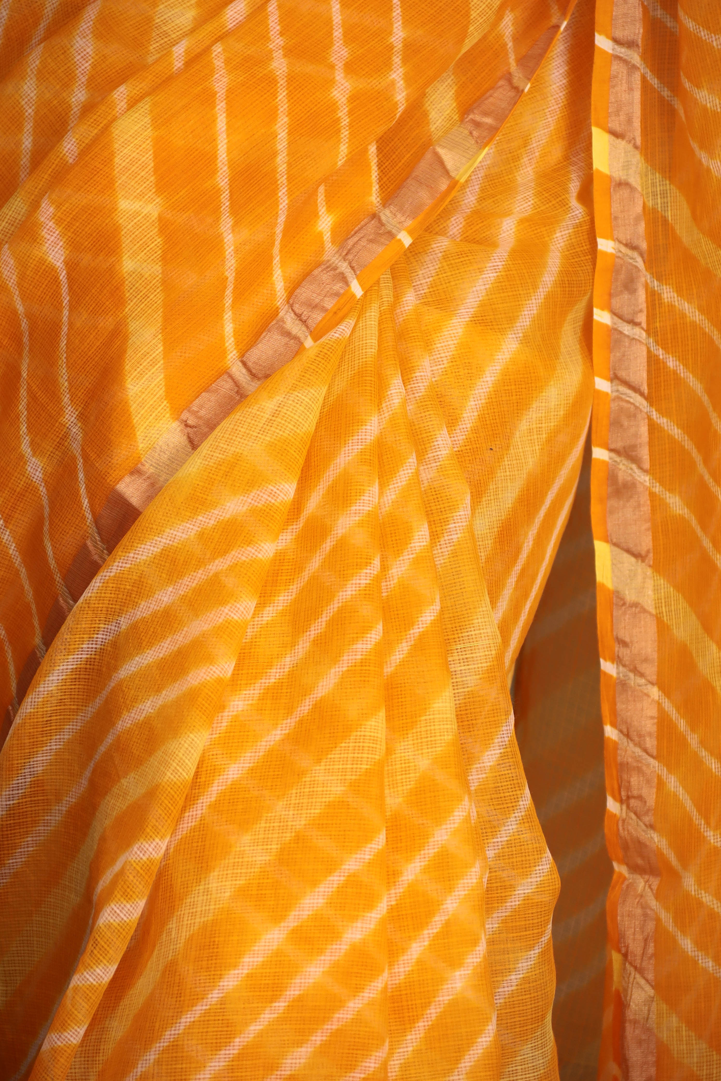 Kota Doria Cotton Leheriya Saree