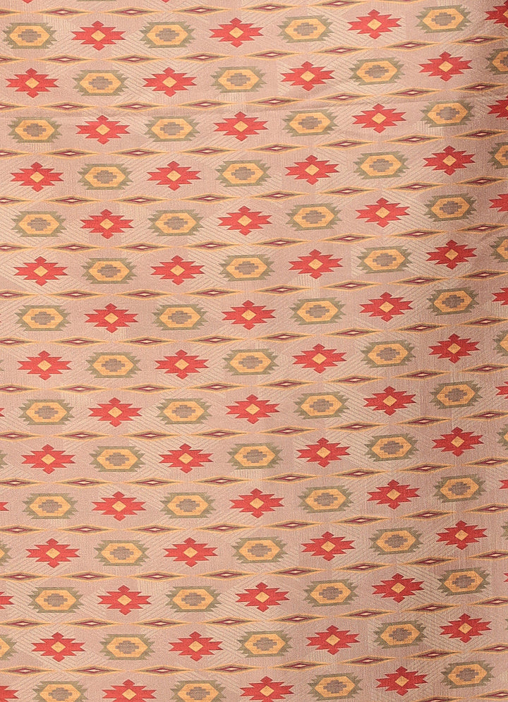 Digital Print Silk blend Saree