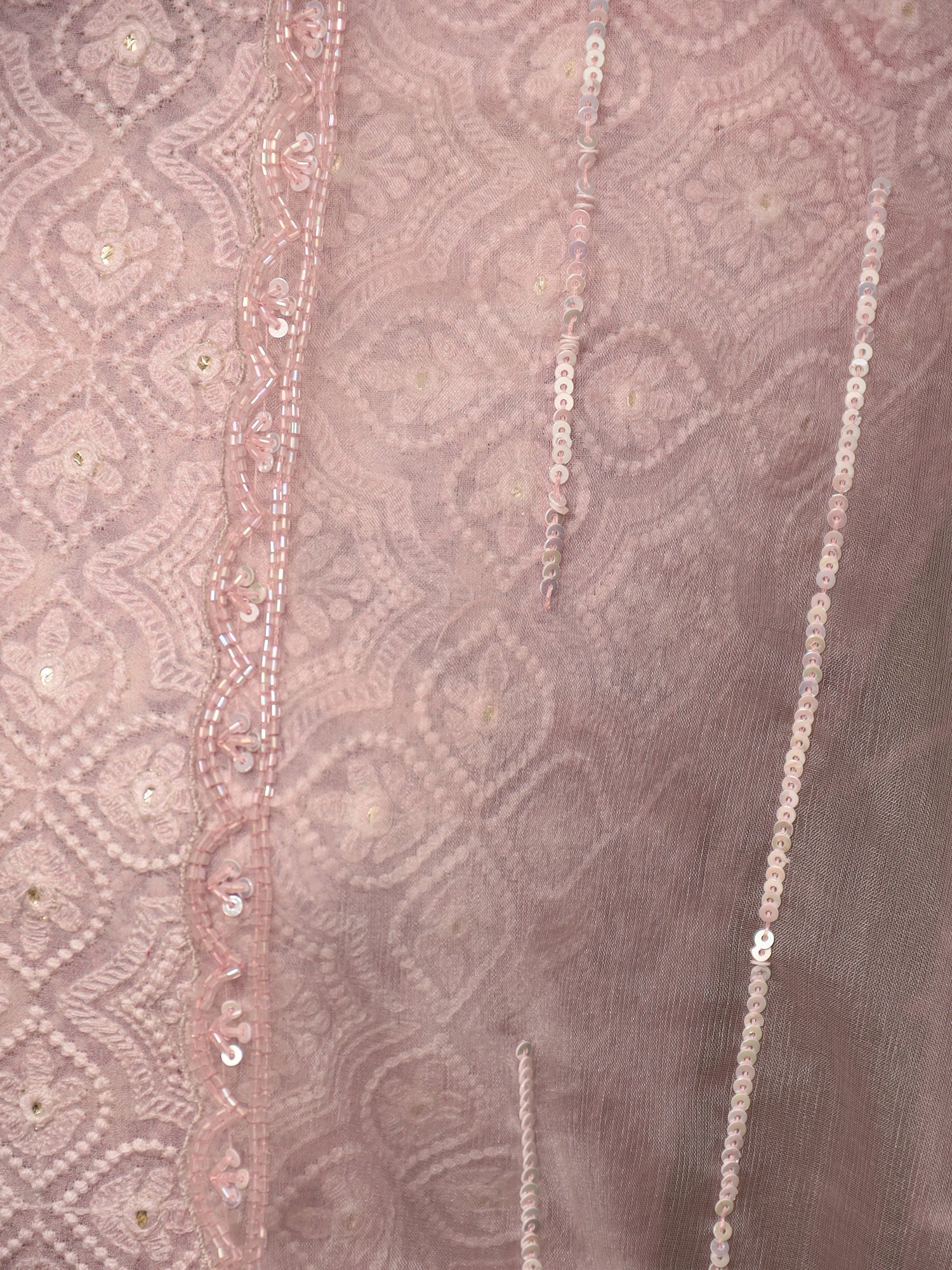 Embroidered Printed Georgette Unstitched Suit