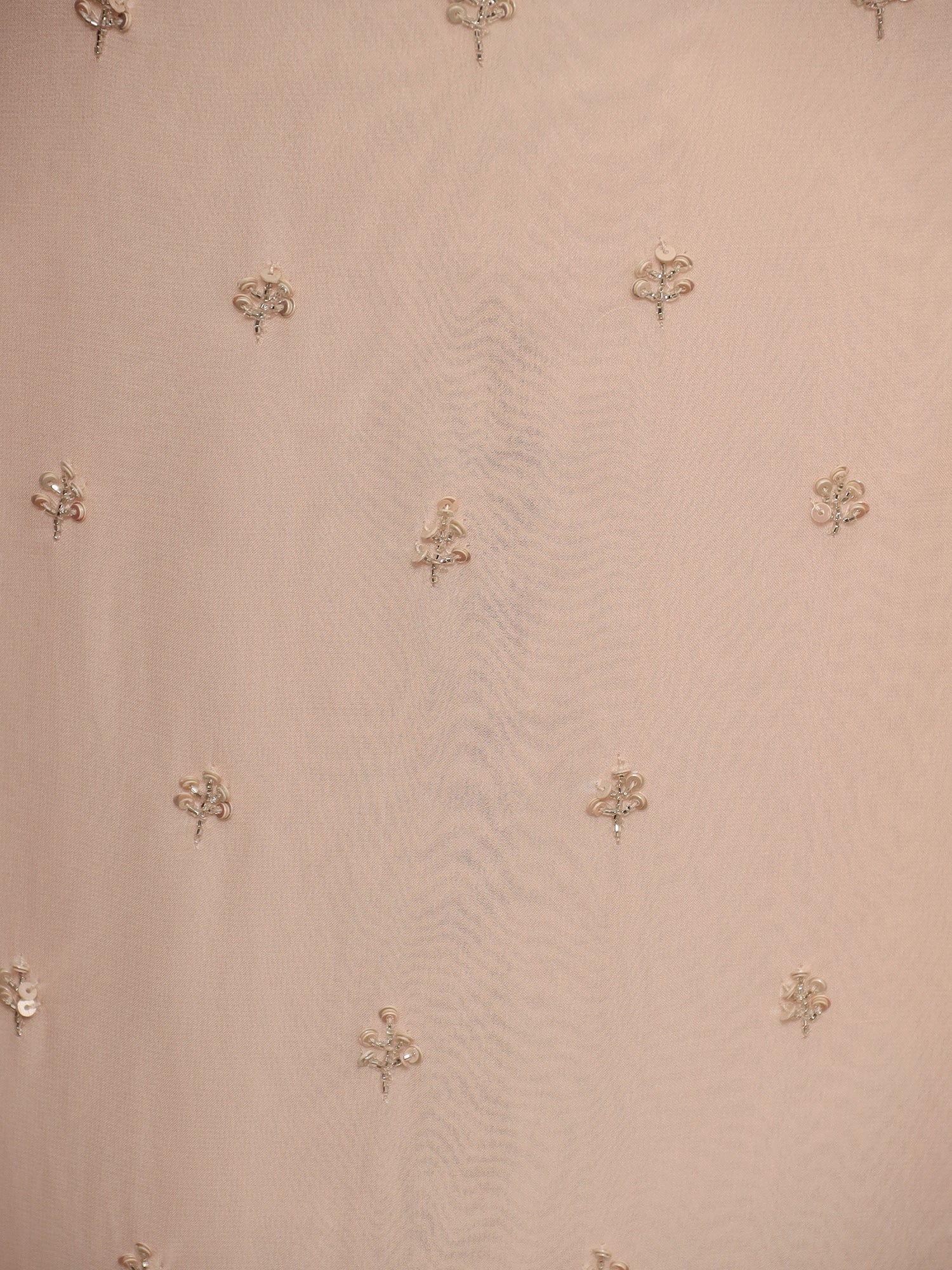 Georgette Unstitched Suit with Cutdana and Sequins work.