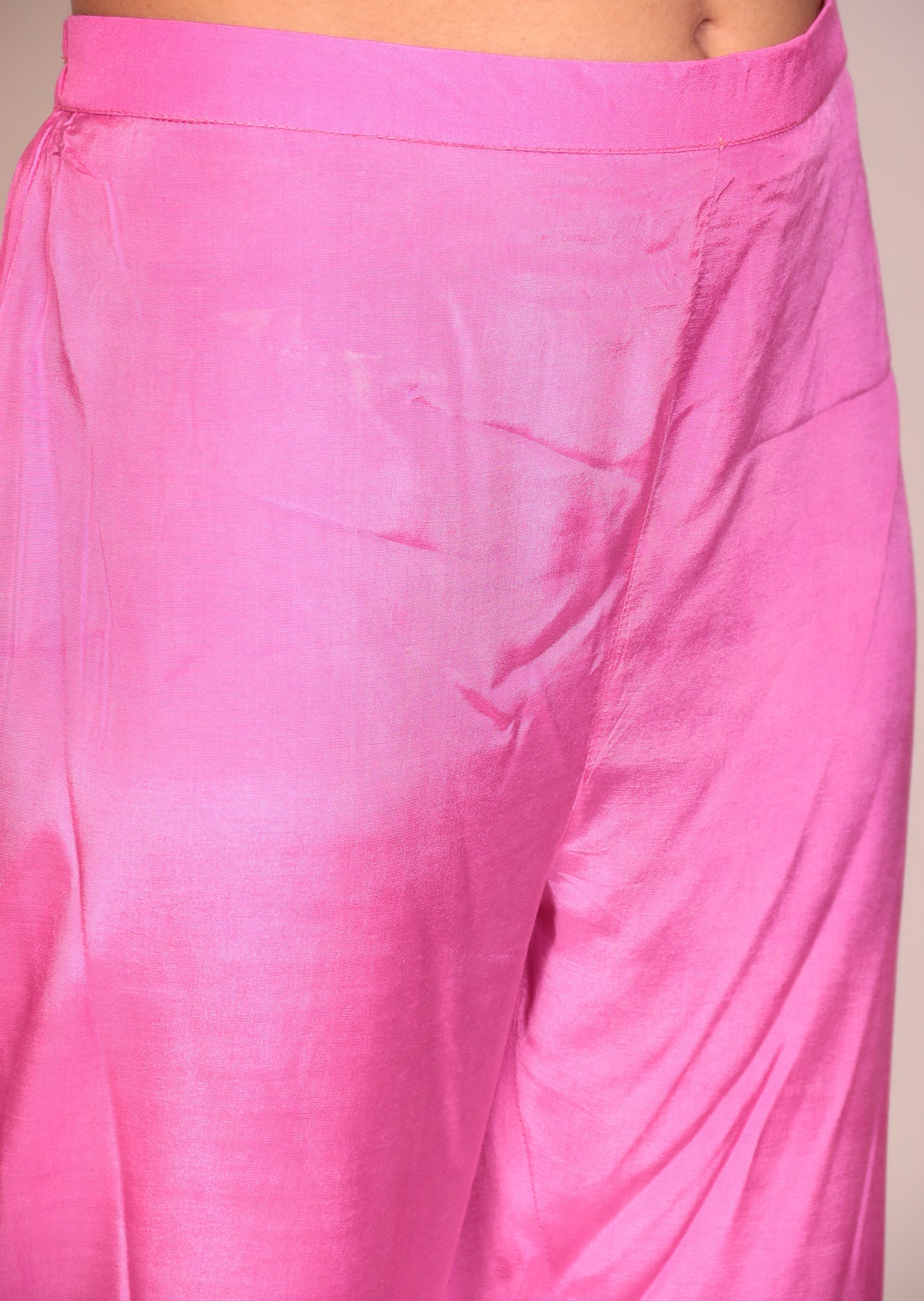 Tie & Dye Muslin Gota Patti Suit Stitched with Flared Sleeves