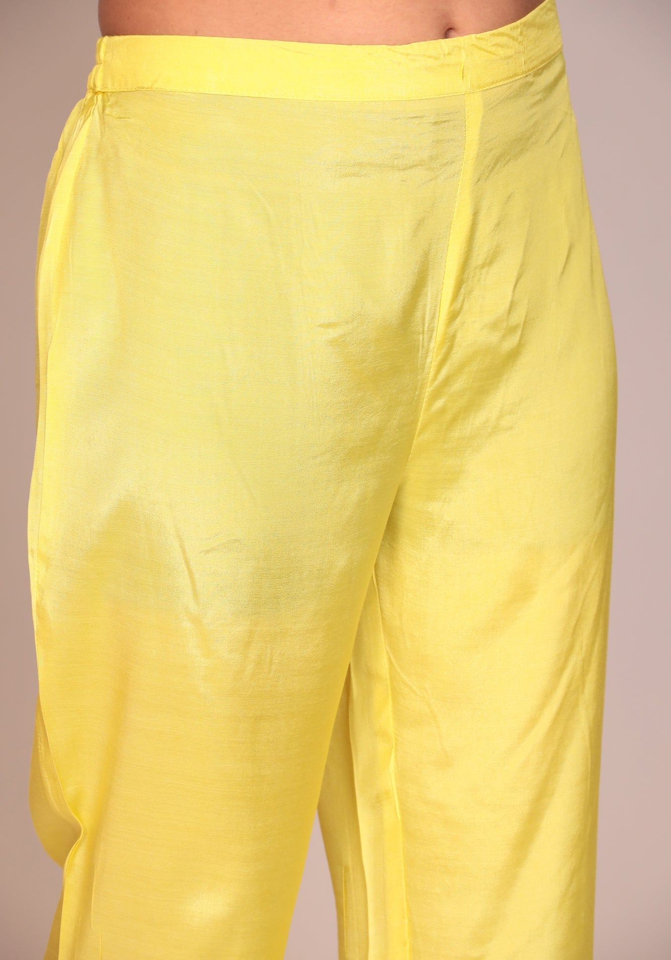 Tie & Dye Silk Suit with Gota Patti and Thread Work.