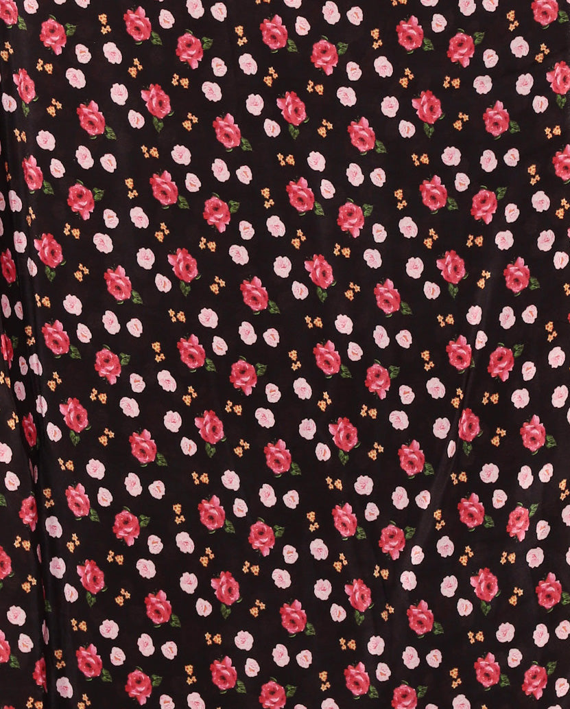 Digital Floral Printed Chiffon Saree