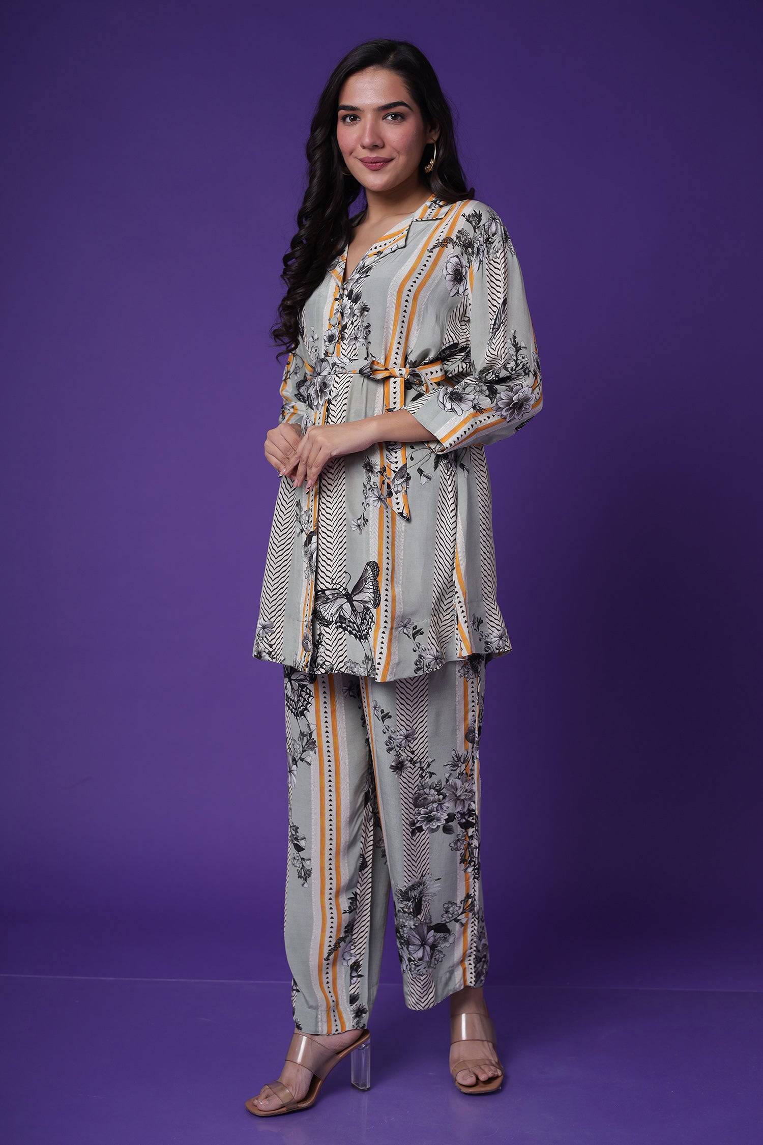 Printed Muslin Co Ords Set