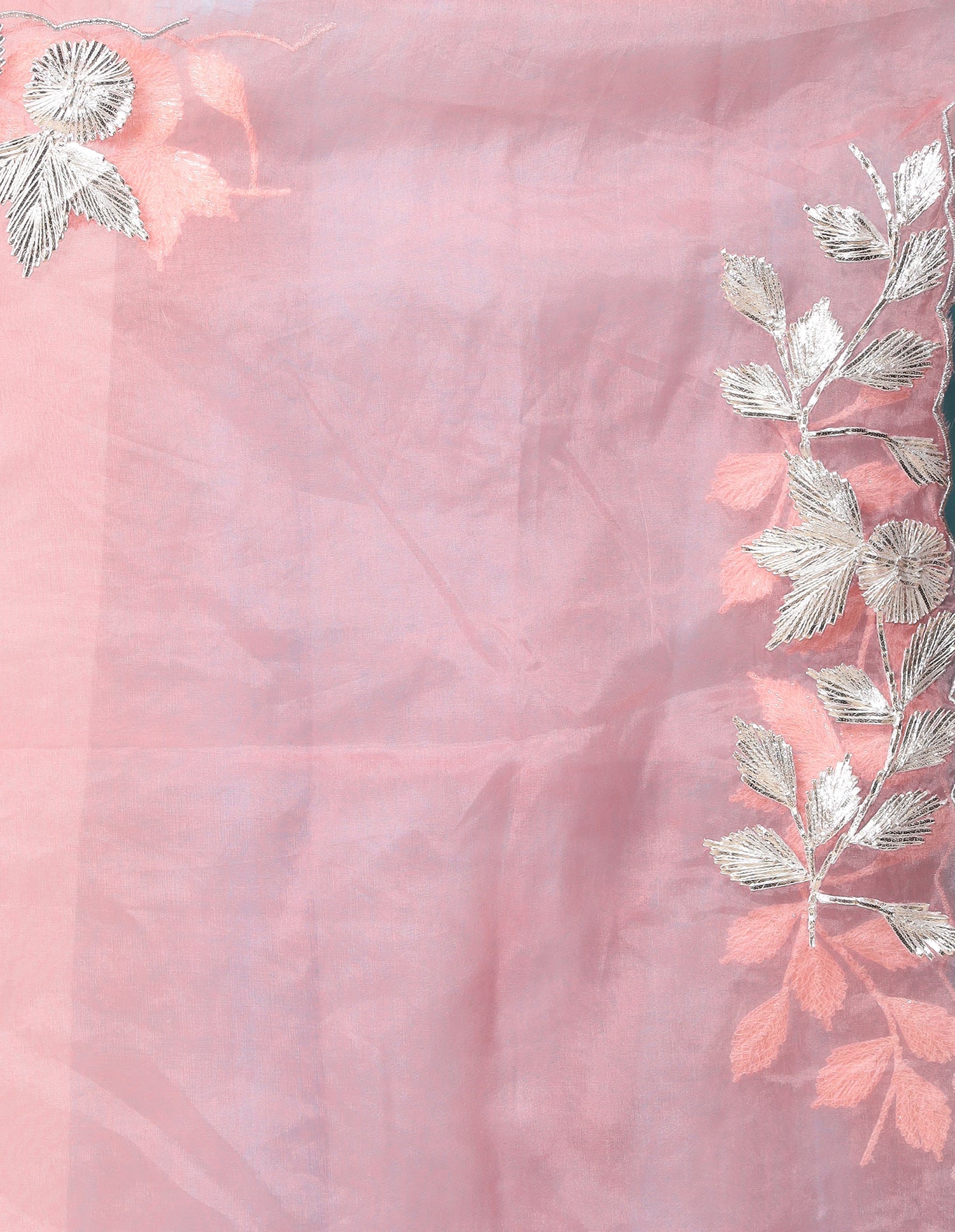 Organza Saree with Gota work.