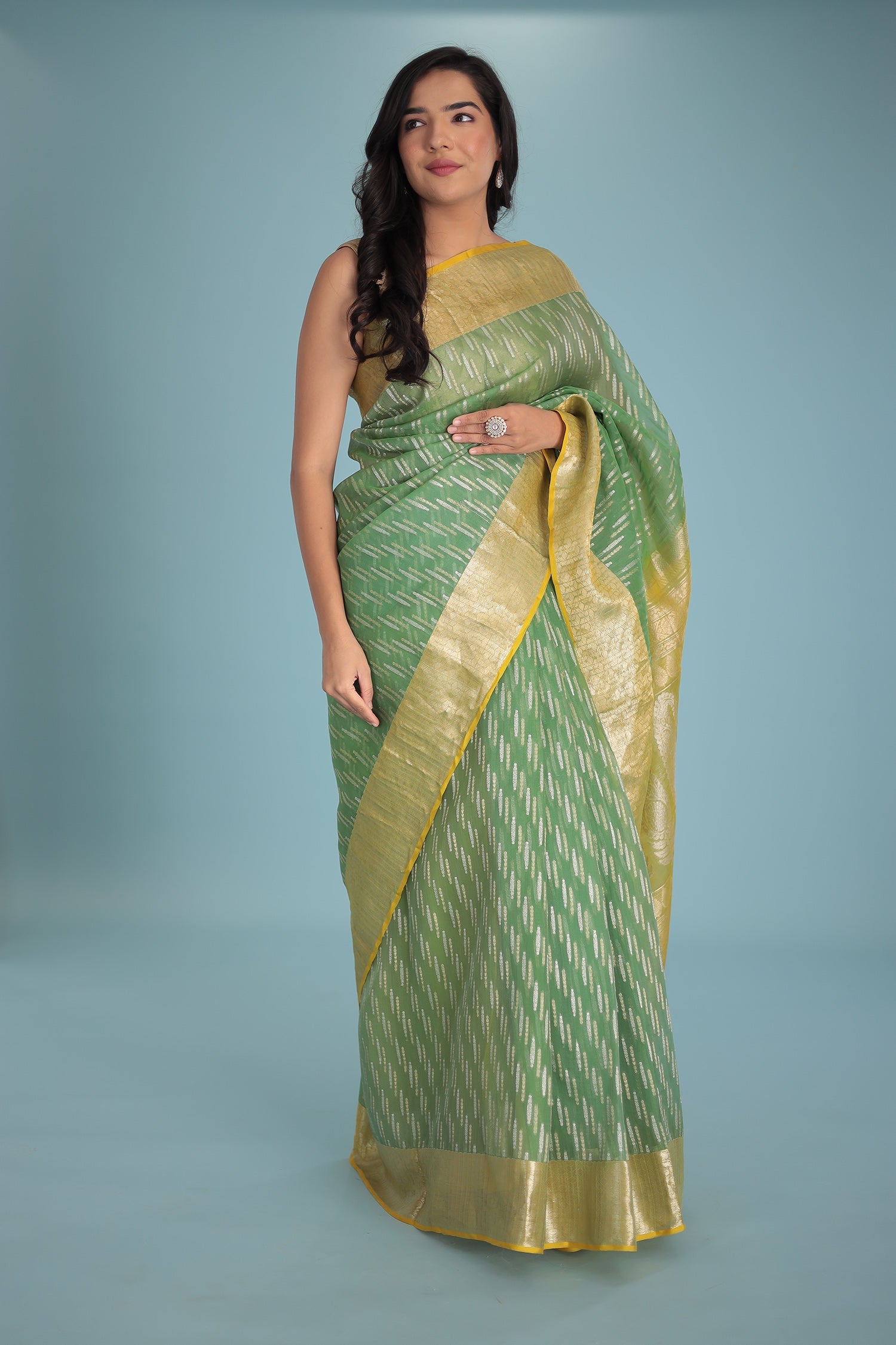 Hand Woven Organza Pure Silk Saree