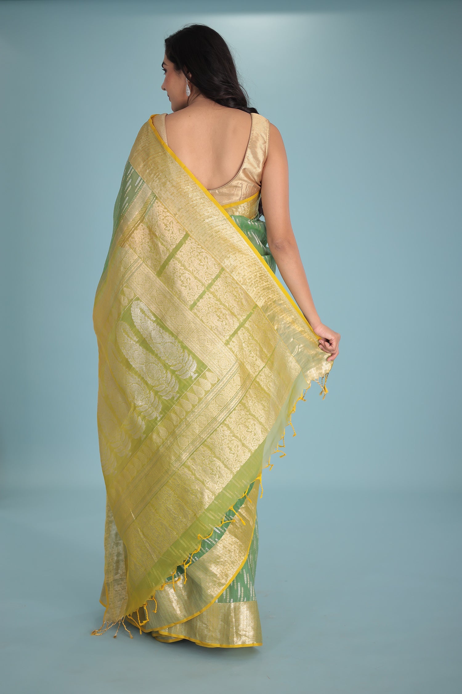 Hand Woven Organza Pure Silk Saree