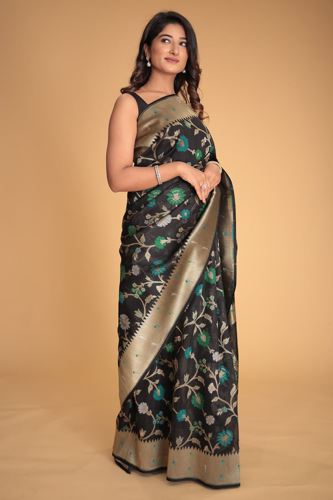 Hand Woven Organza Pure Silk Saree