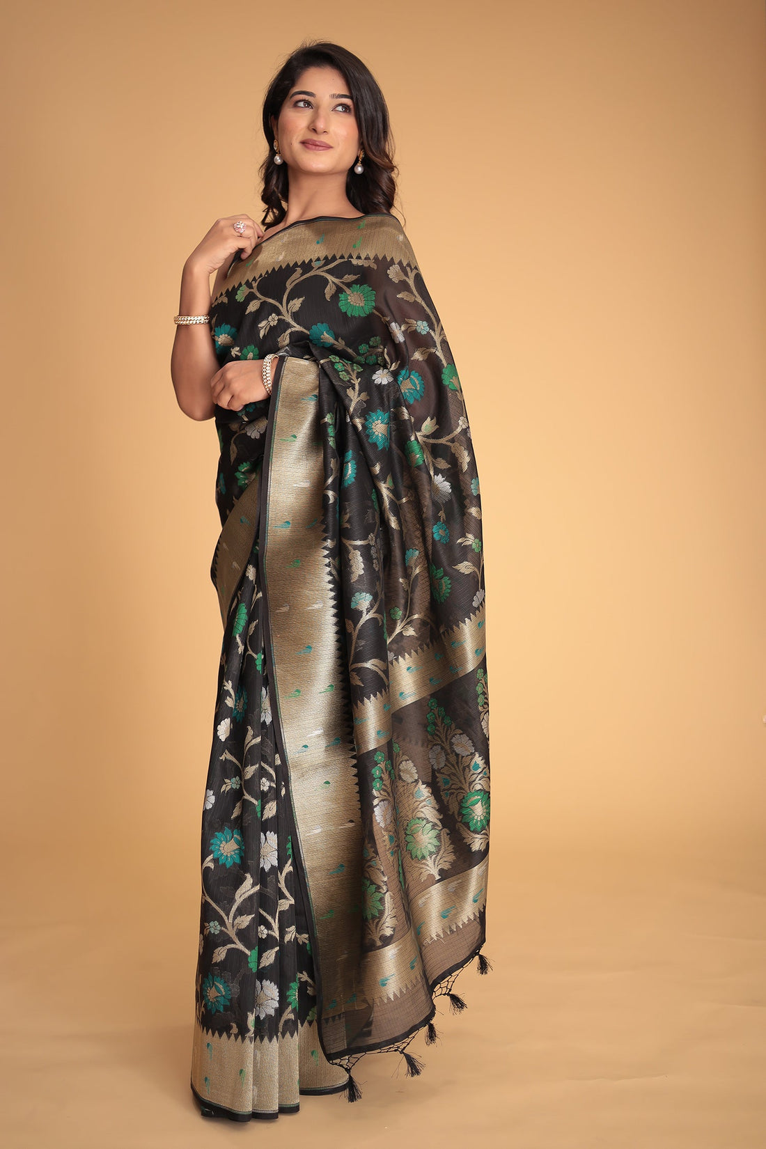 Hand Woven Organza Pure Silk Saree