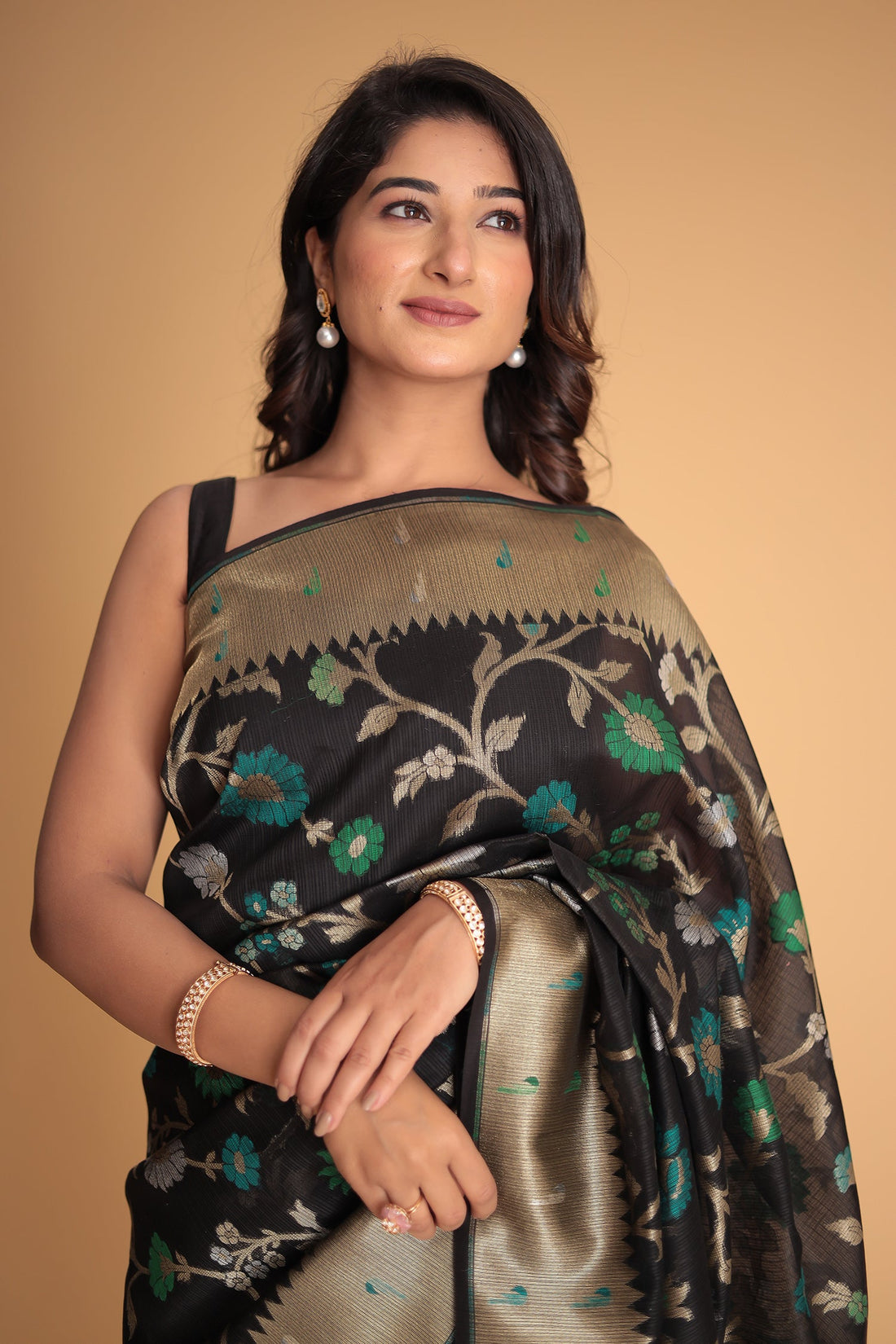 Hand Woven Organza Pure Silk Saree