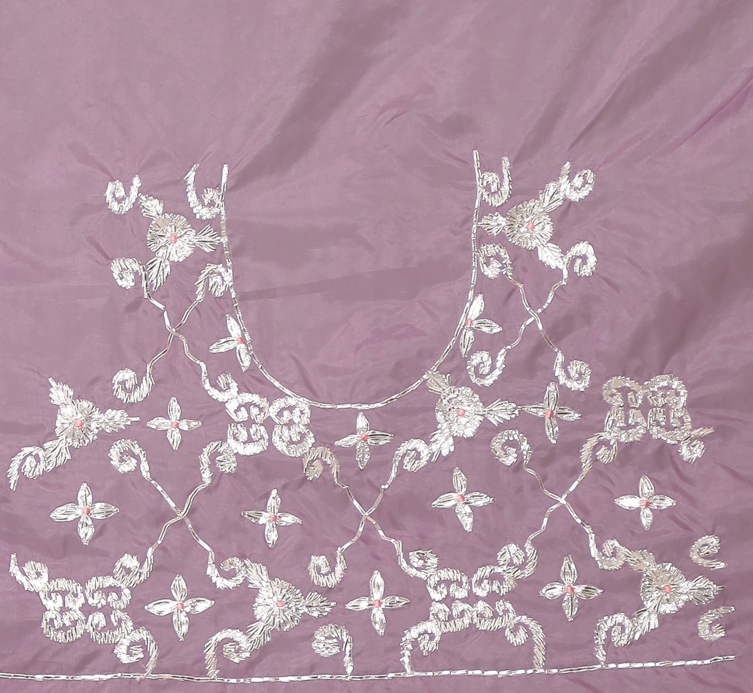 Exquisite Organza Saree with Intricate Gota Embellishments.