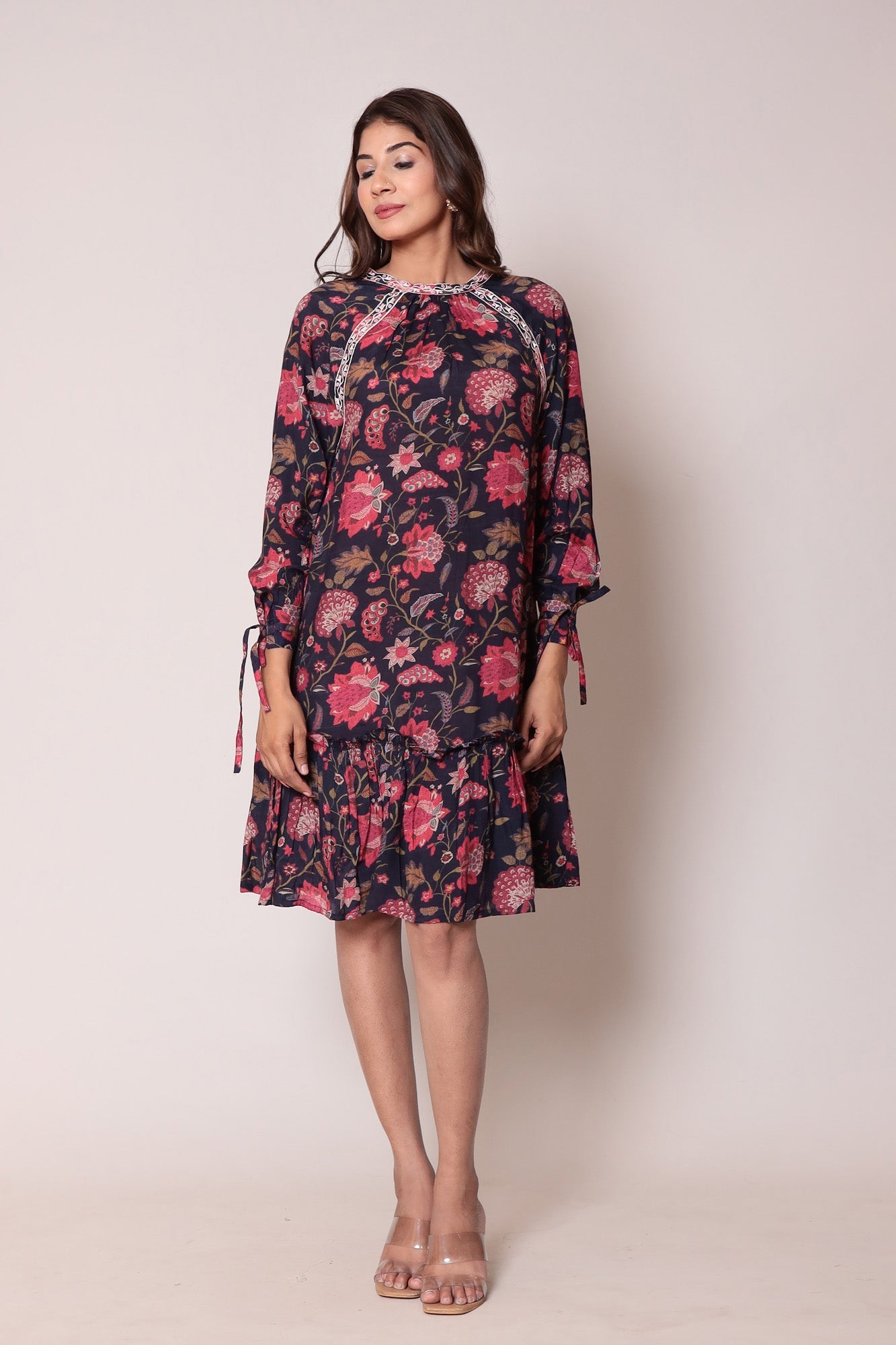 Printed Casual Muslin Kurta (1 Pcs)