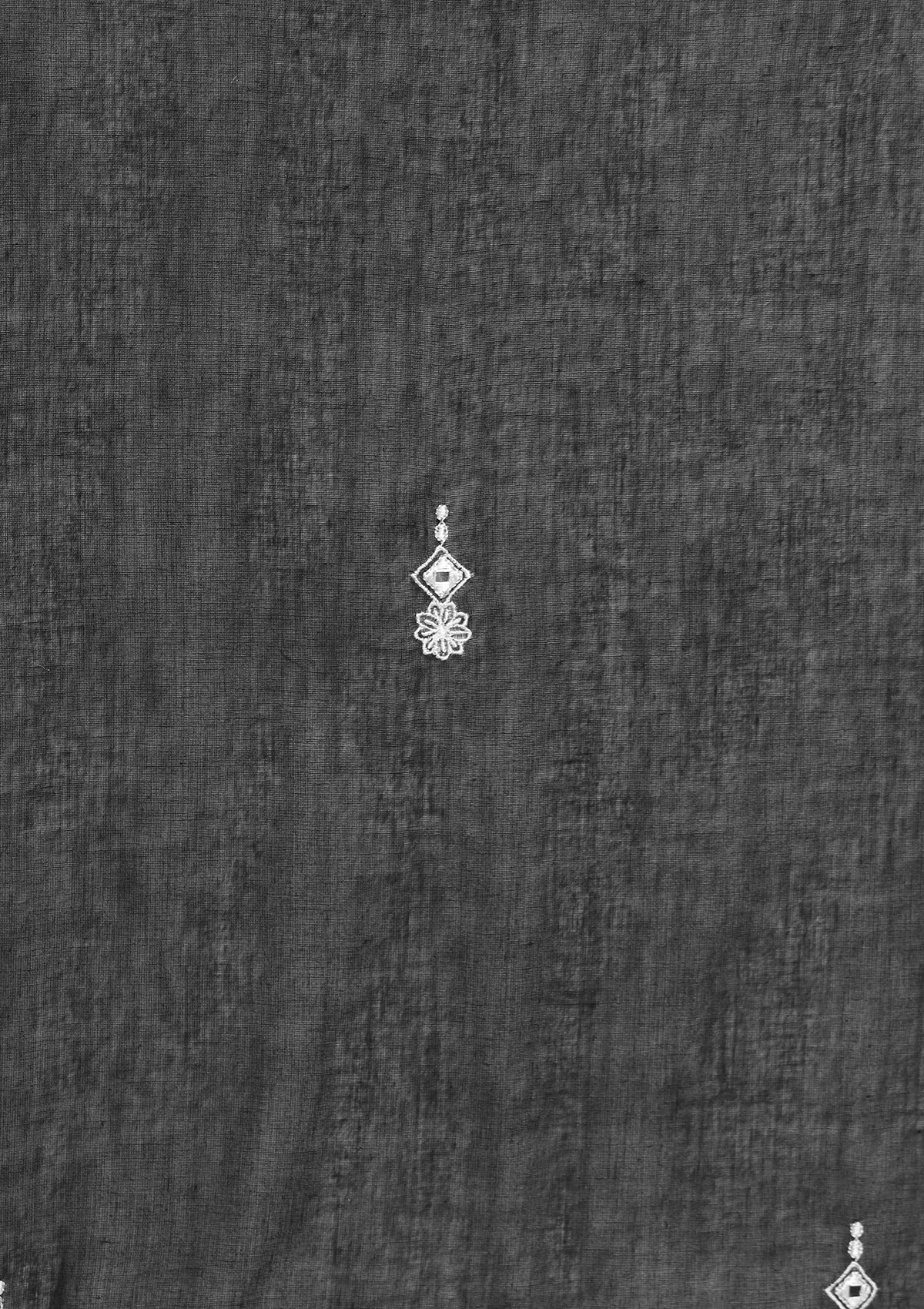 Black Pure Cotton Sharara Suit with Thread work