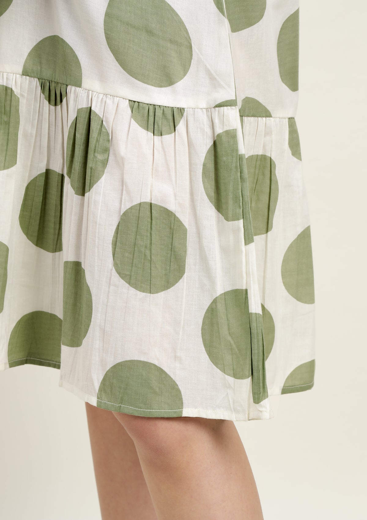 Printed Pure Cotton Western Dress with Embroidered Lace work