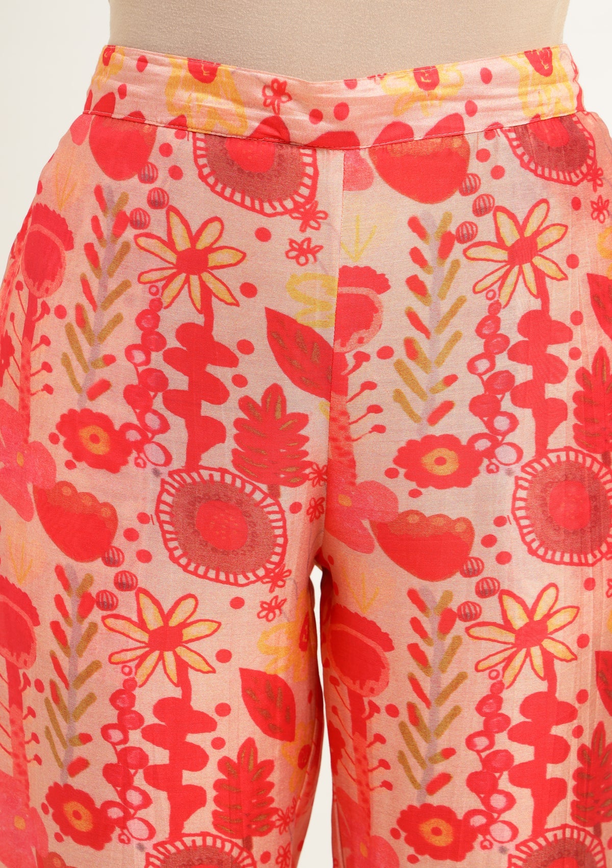 Silk Blend Co Ords Set with Studs and Embellished work