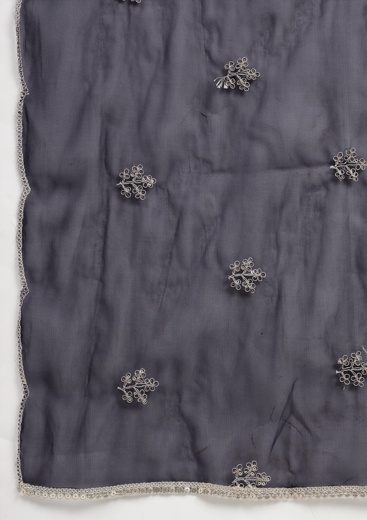 Bandhej Silk Blend Kurta Set Stitched with Dori and Sequins work