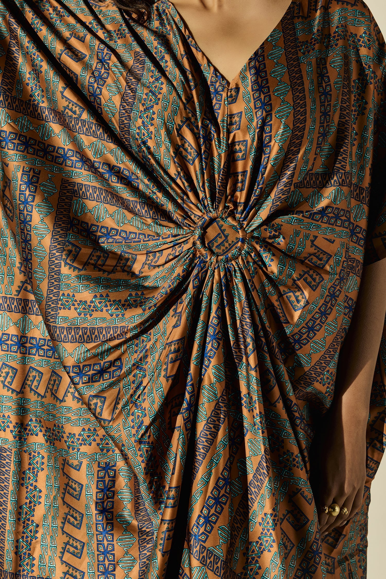 Floral Print Satin Dress