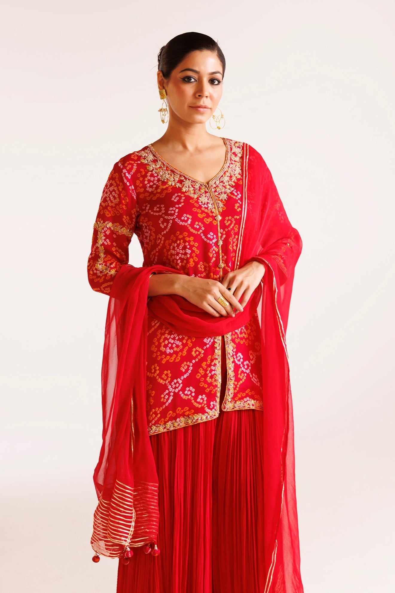 Chinon Georgette Suit with Dori, Thread and Zardozi work