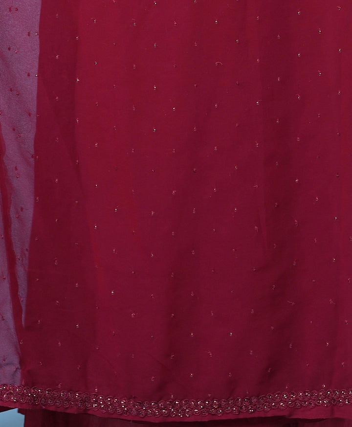 Embroidered Georgette Saree with Sequins work.