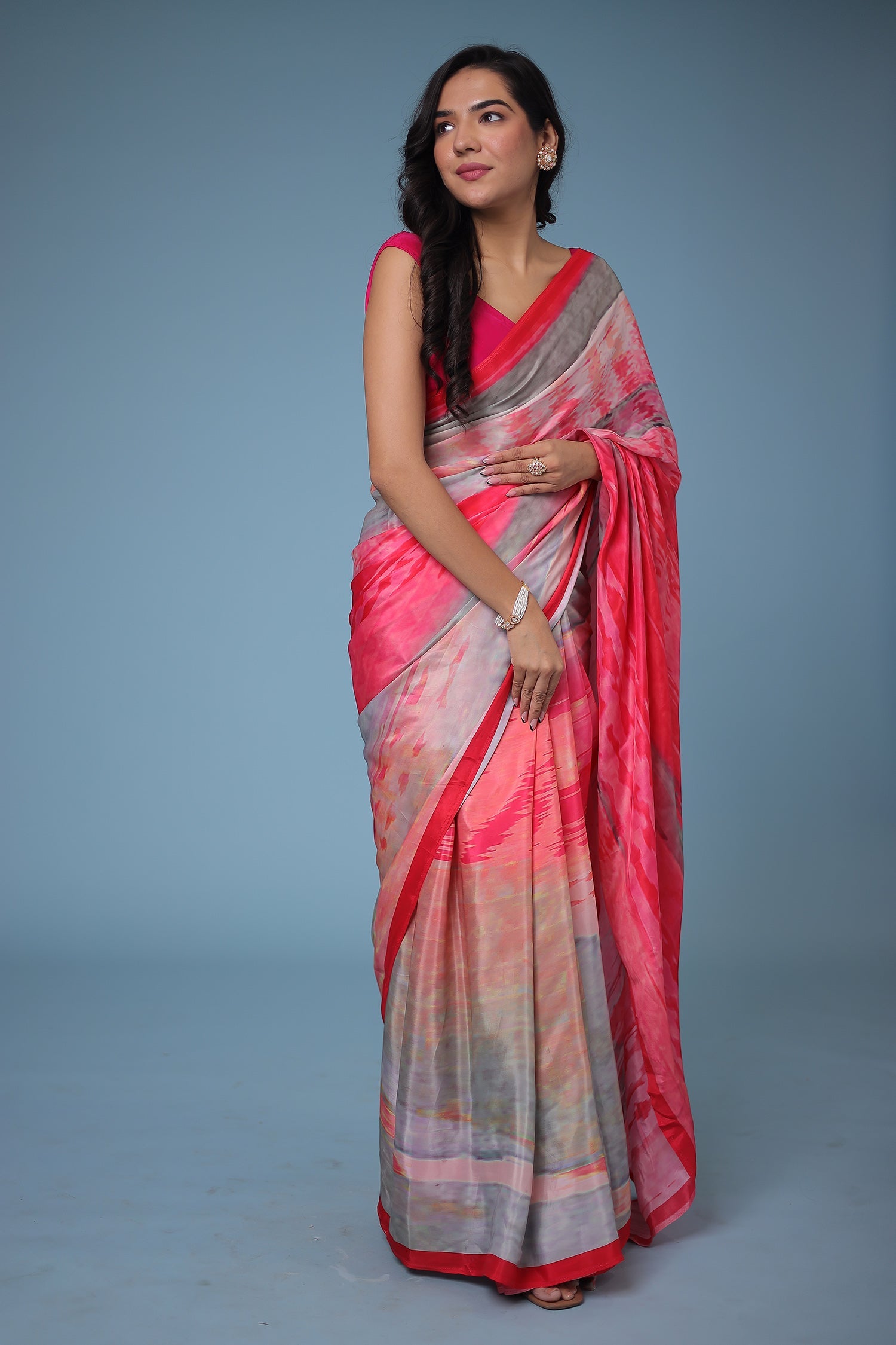 Printed Crepe Silk Saree