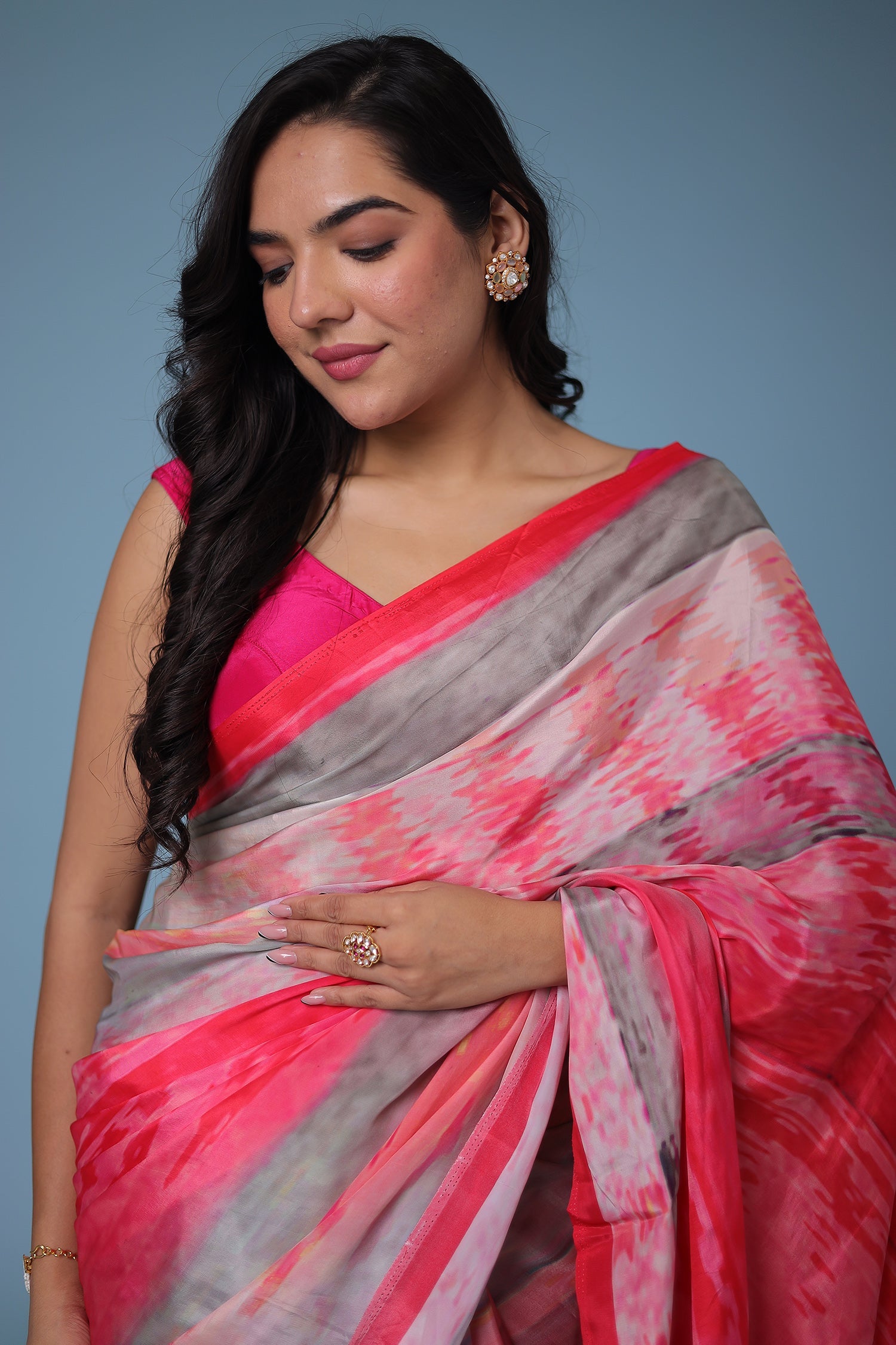 Printed Crepe Silk Saree