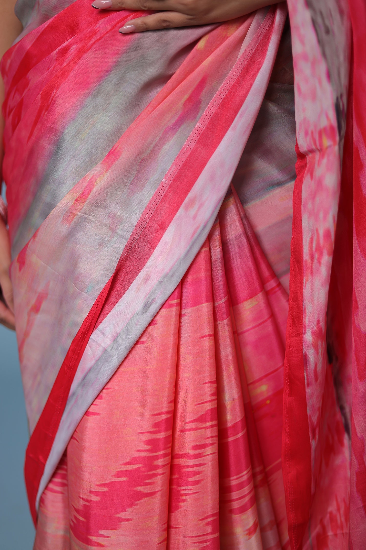 Printed Crepe Silk Saree