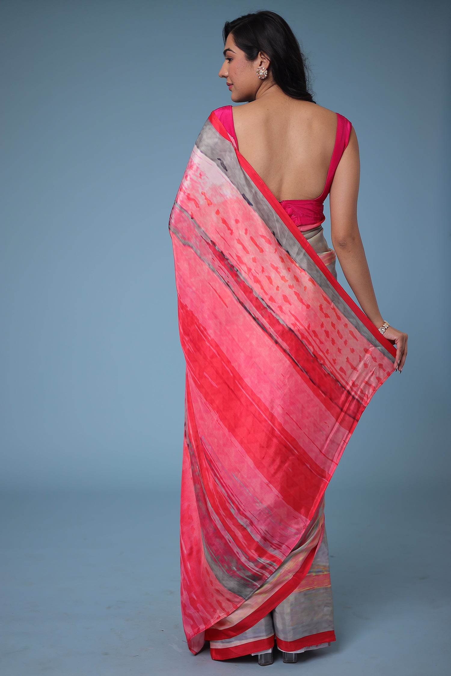 Printed Crepe Silk Saree