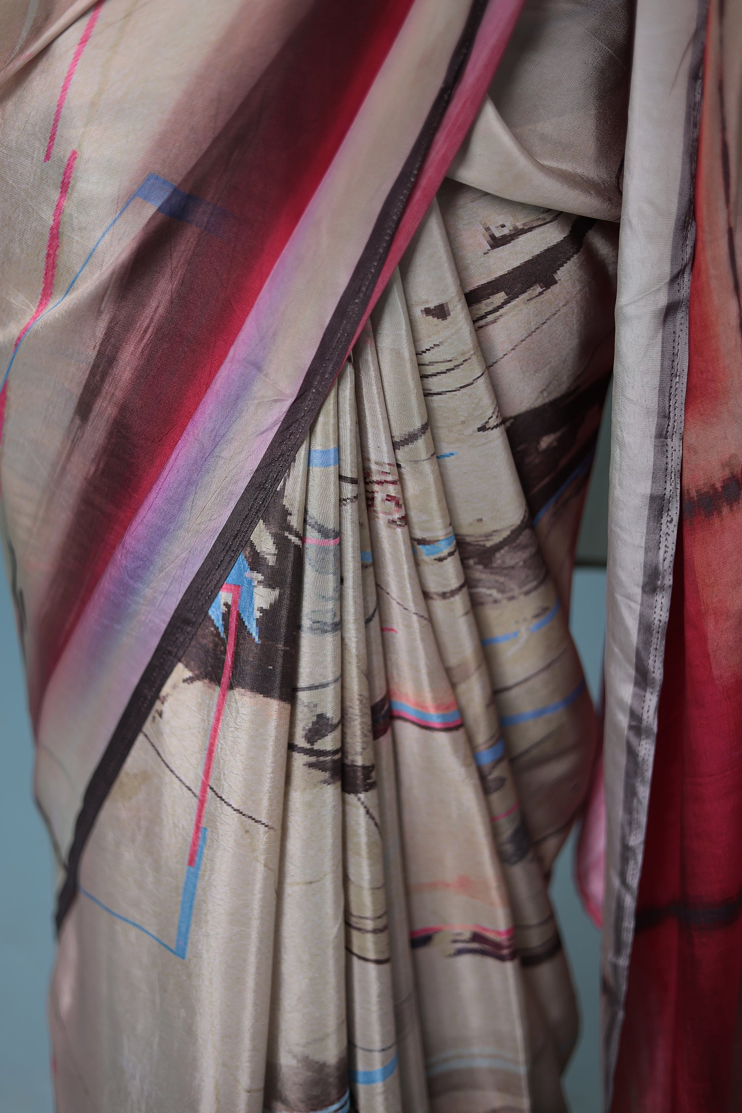 Printed Crepe Silk Saree