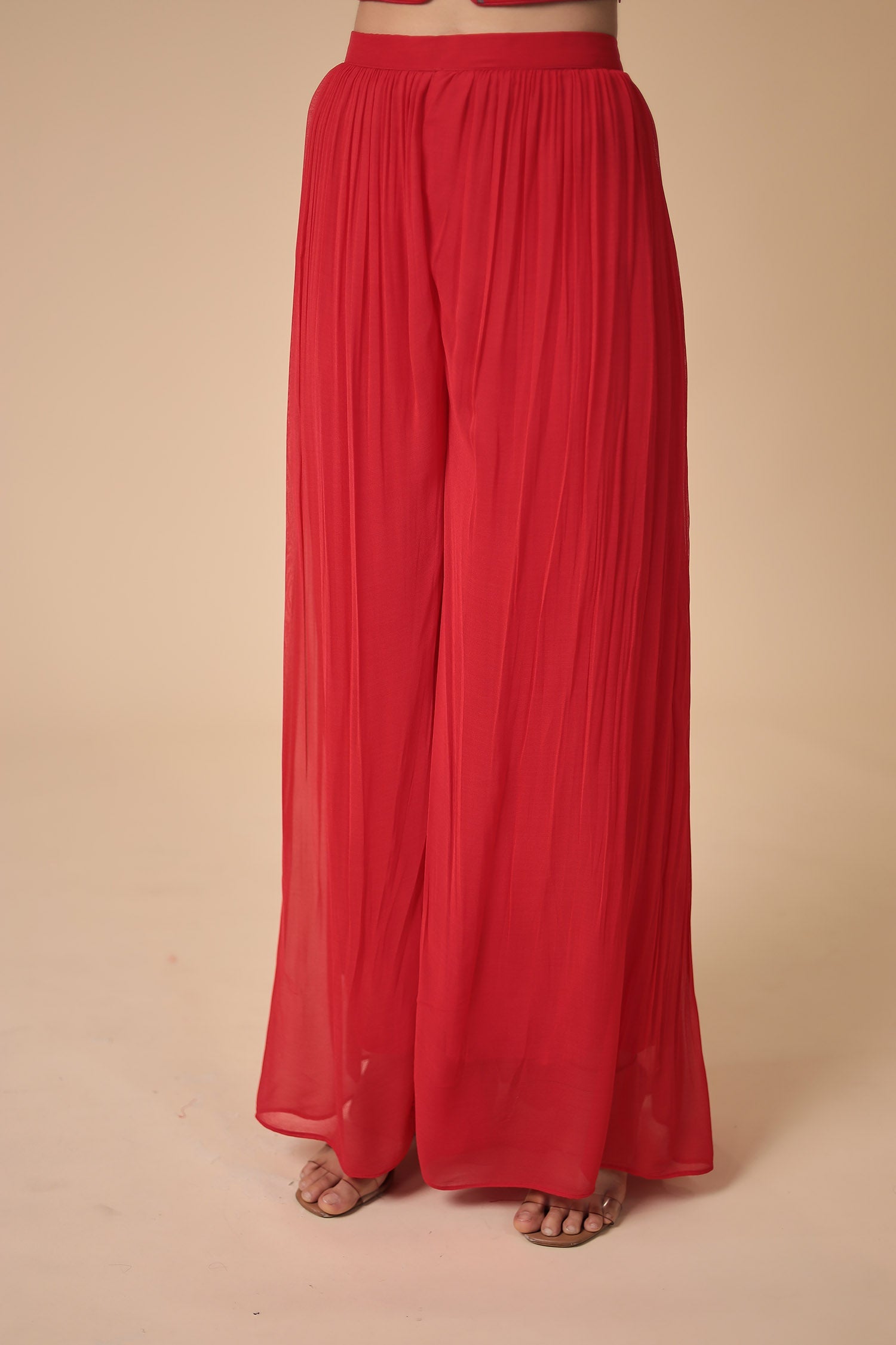 Printed Georgette Indowestern with Embroidered work