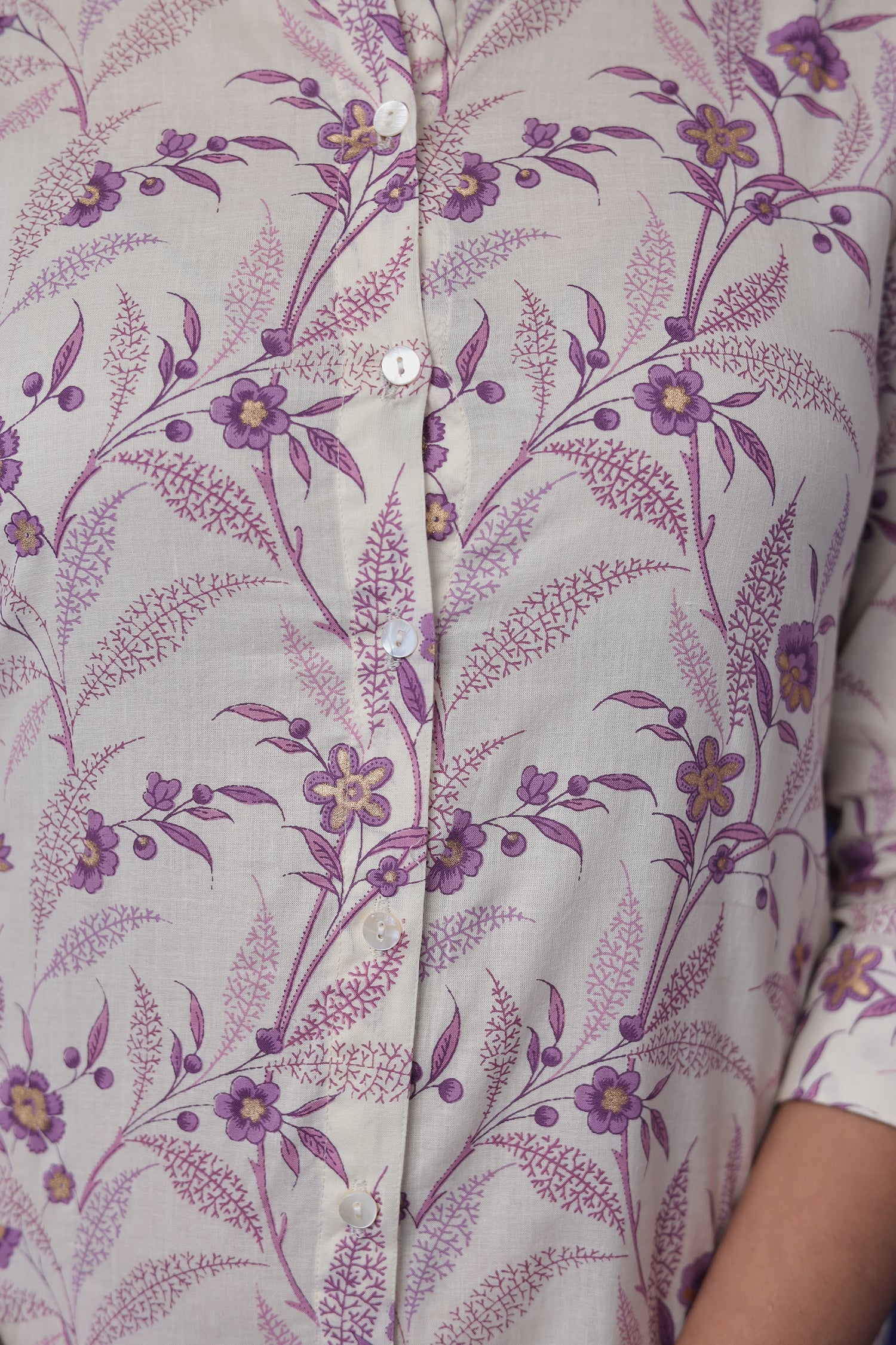 Printed Cotton Kurta Set Stitched