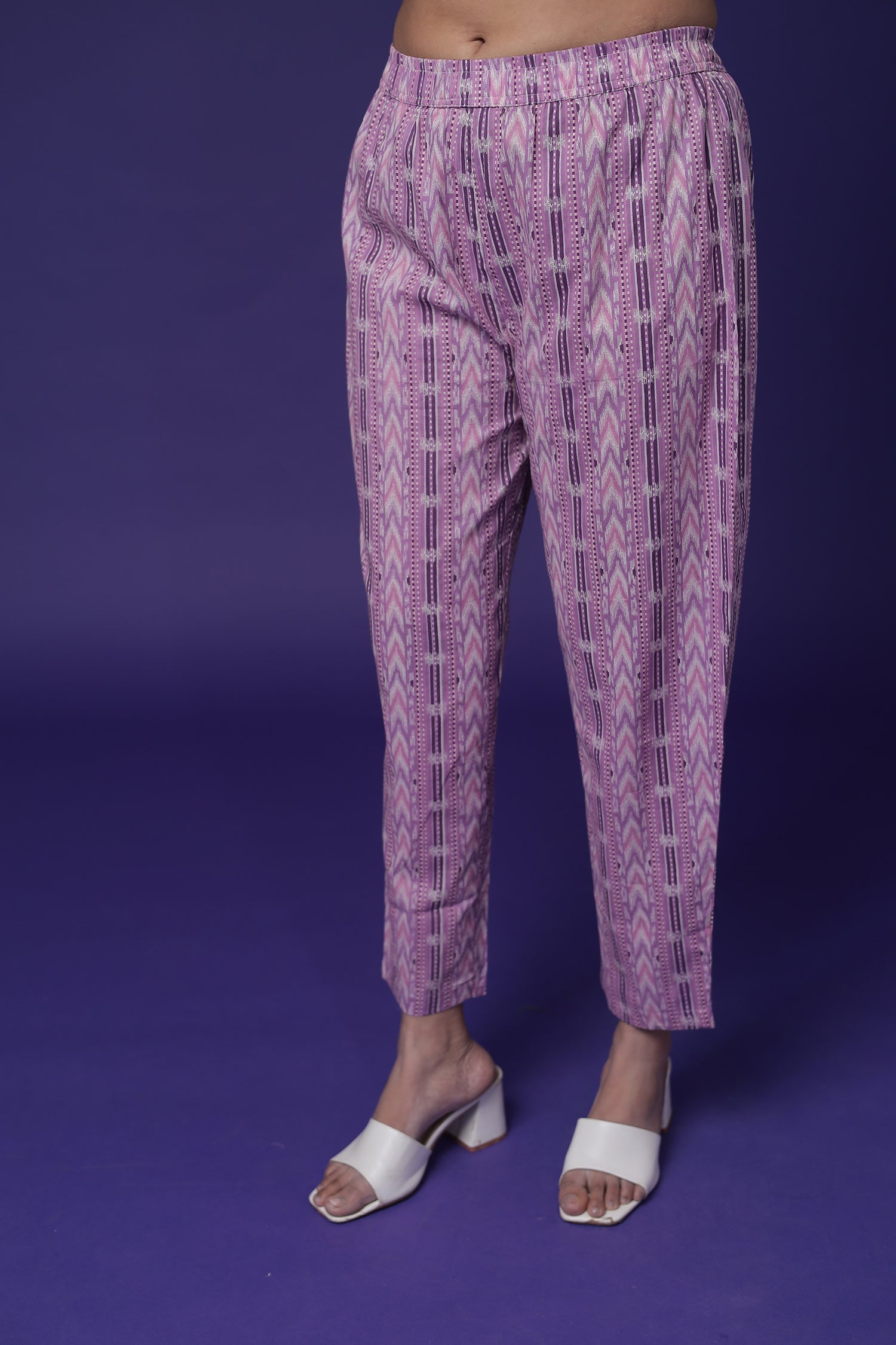 Printed Cotton Kurta Set Stitched