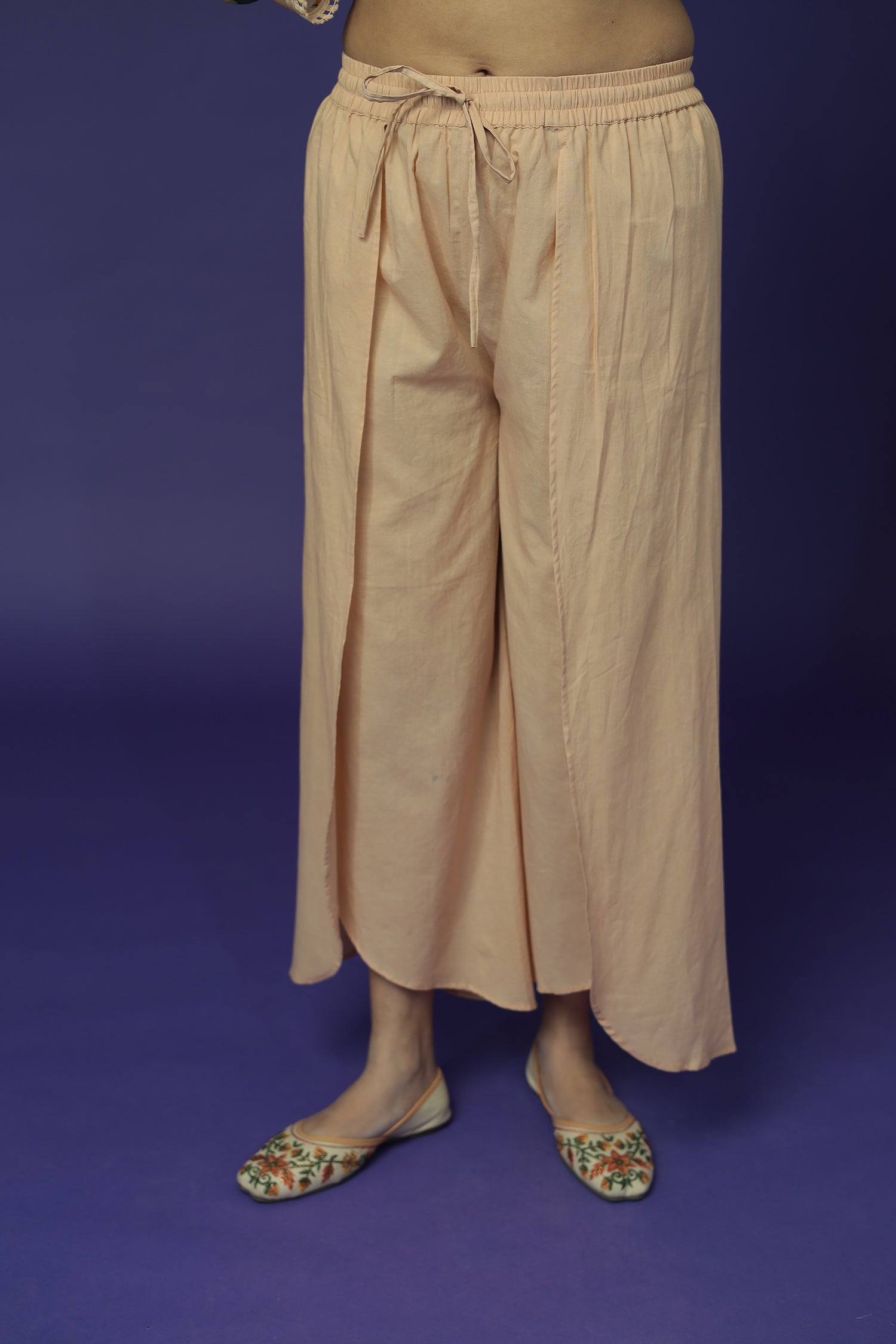 Printed Silk Blend Kurta Set Stitched