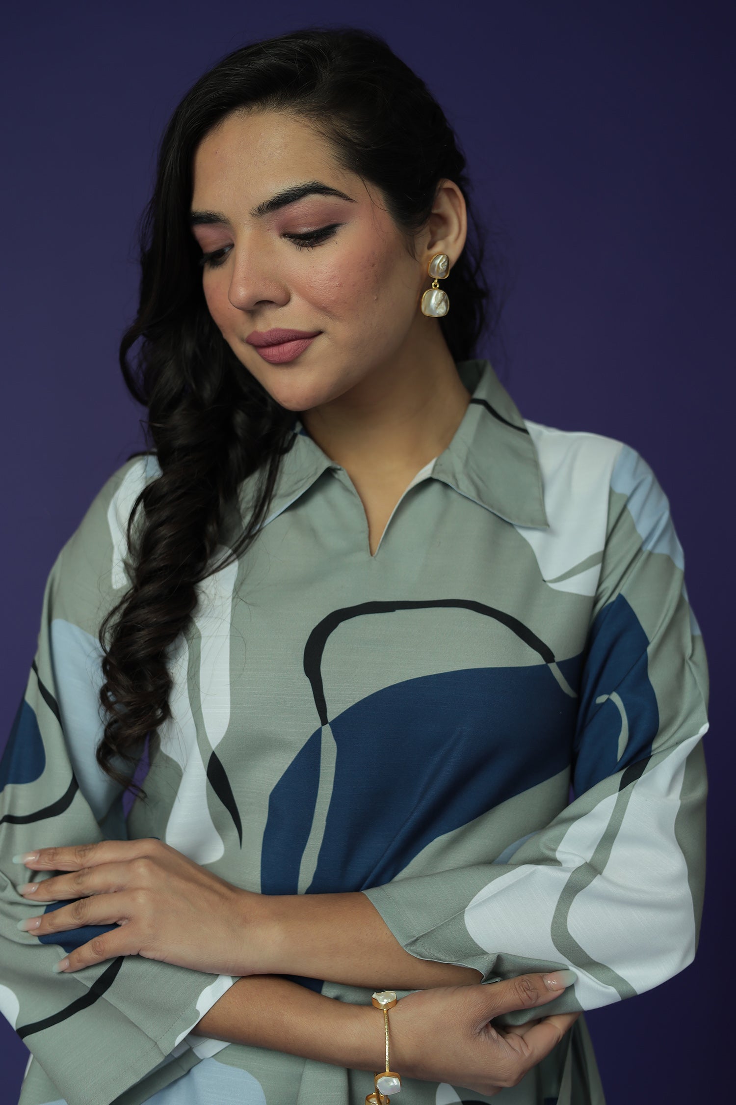 Printed Cotton Slub Co Ords Set